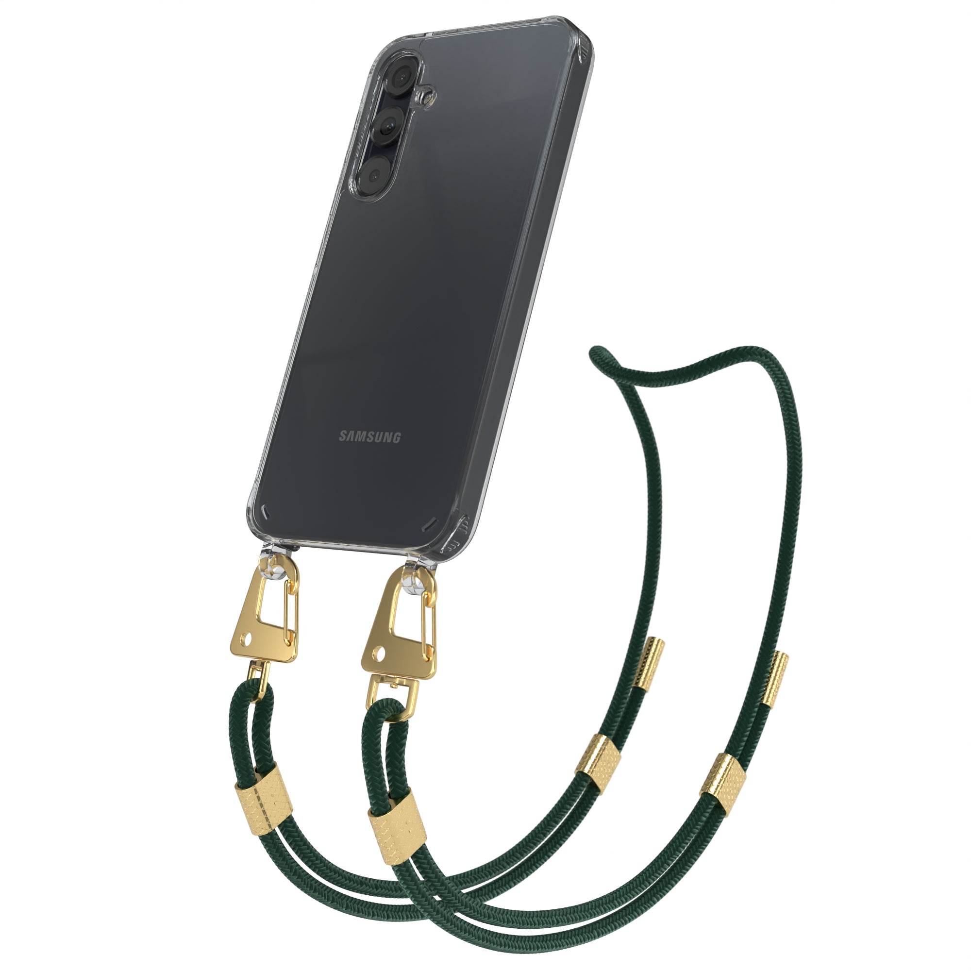 Galaxy A35 Hülle + Kordel mit Karabinern