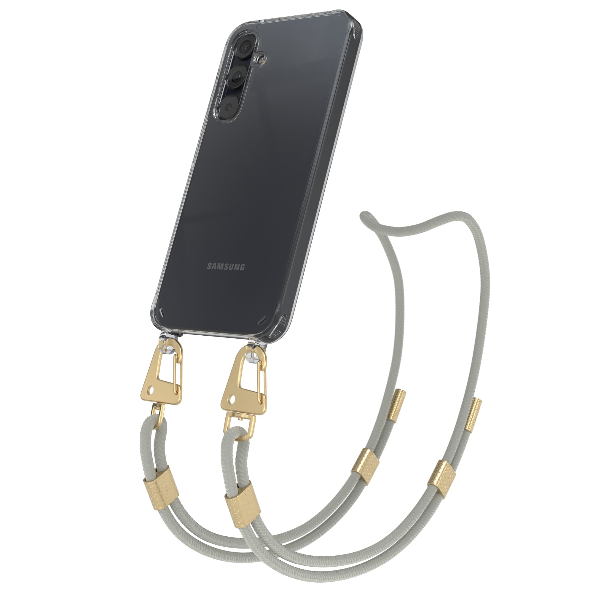 Galaxy A35 Hülle + Kordel mit Karabinern