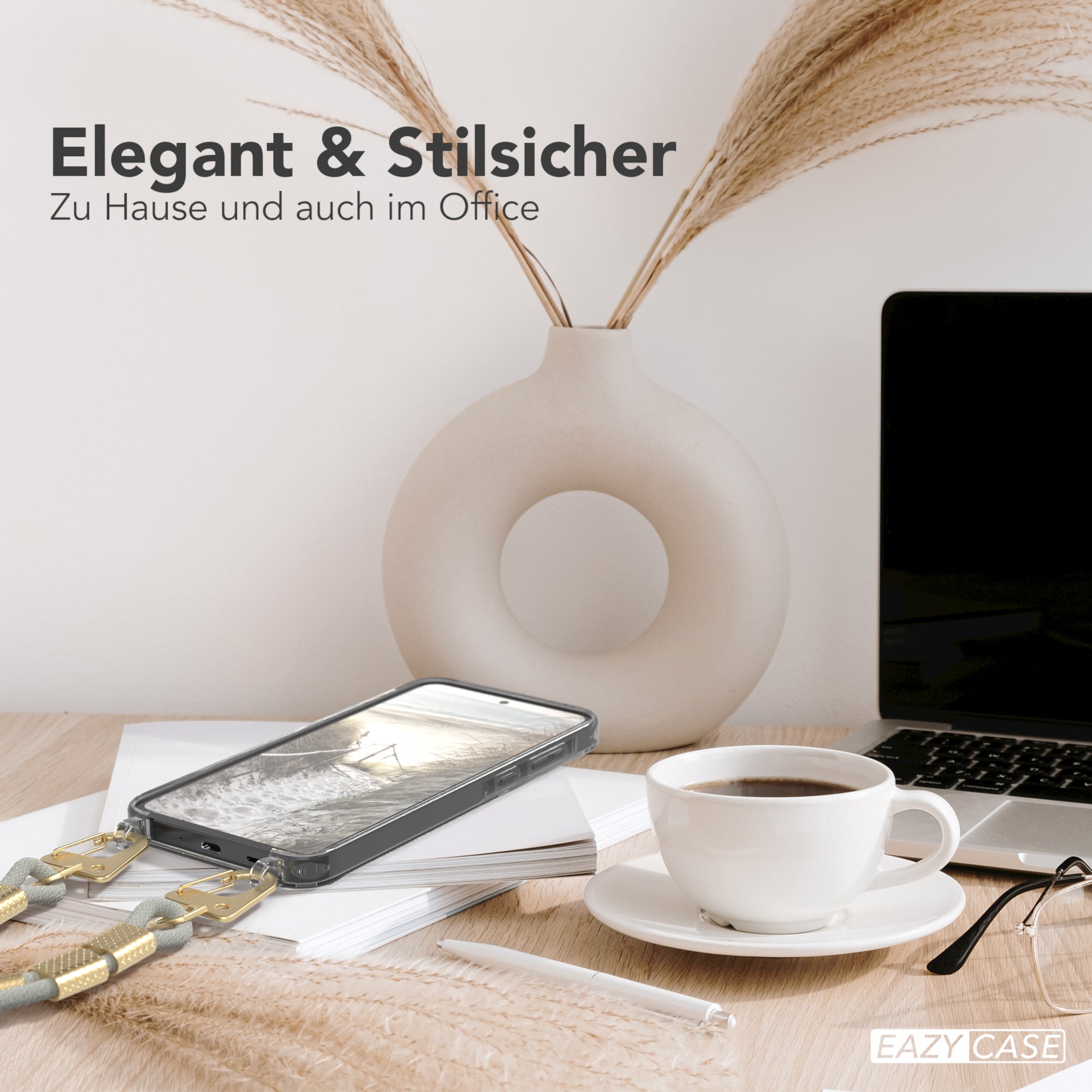 Galaxy A35 Hülle + Kordel mit Karabinern