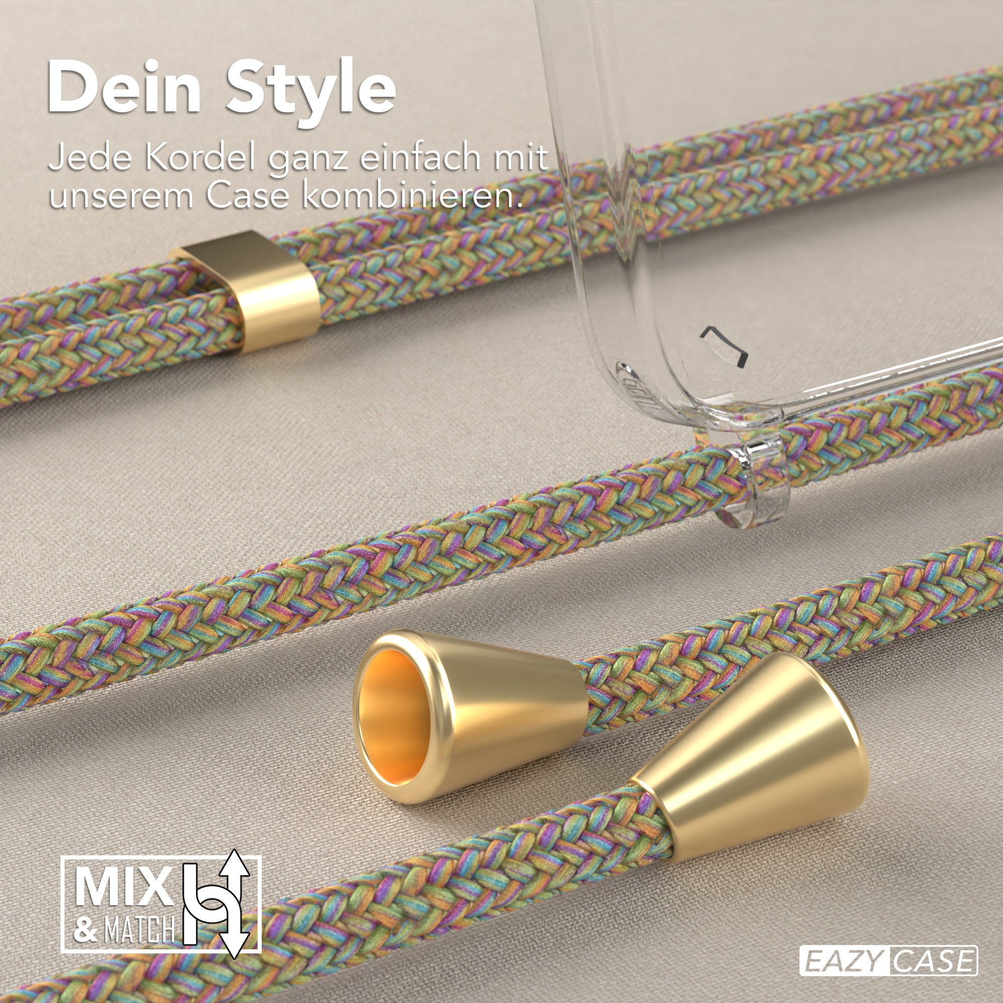 Galaxy A55 transparente Hülle + Kordel