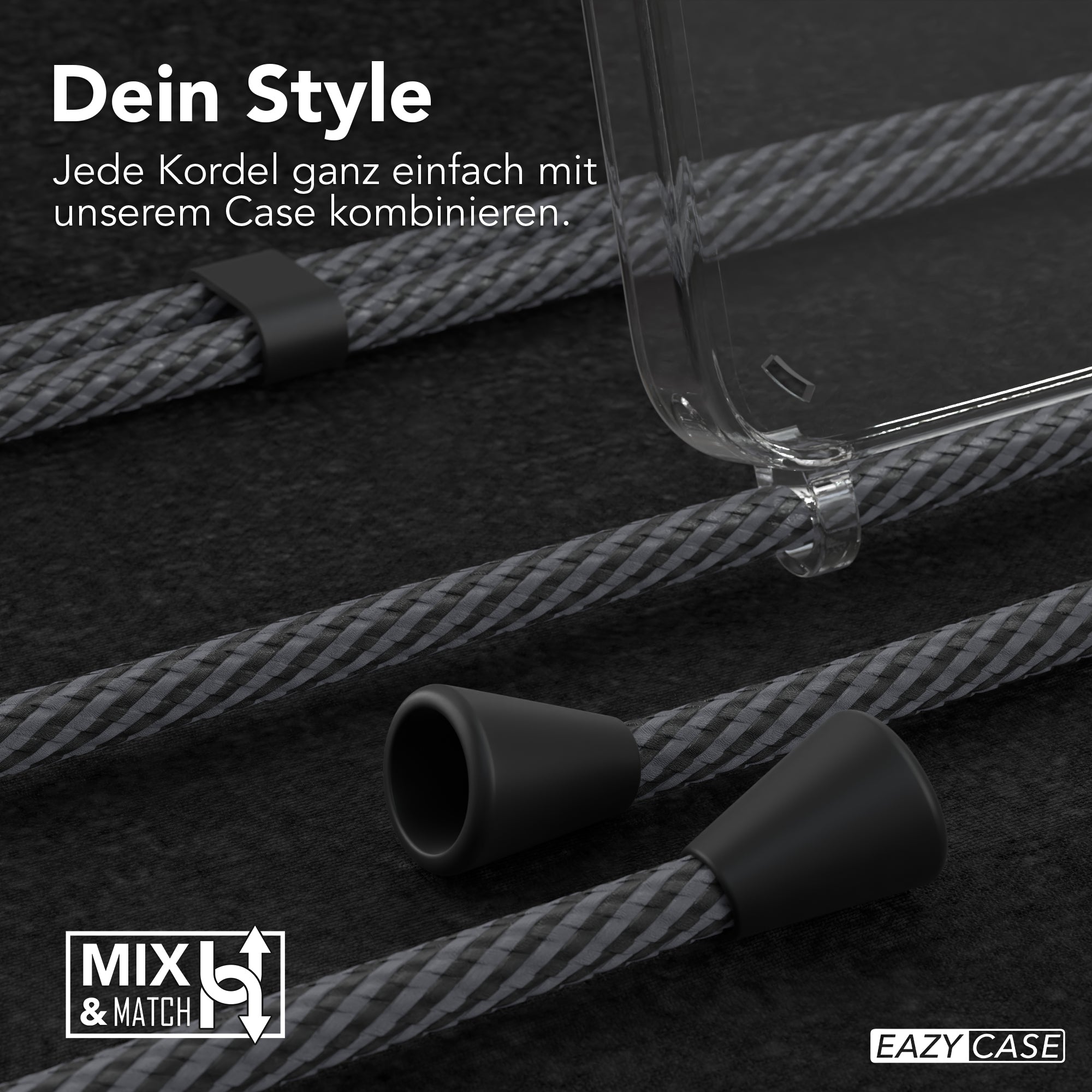 Galaxy A55 transparente Hülle + Kordel