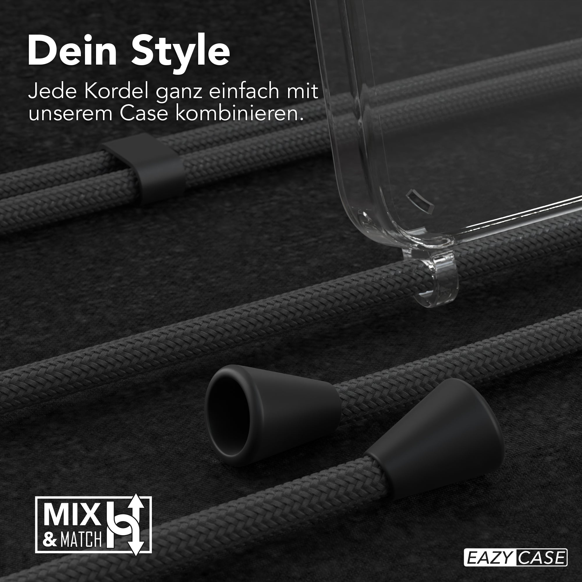 Galaxy A55 transparente Hülle + Kordel