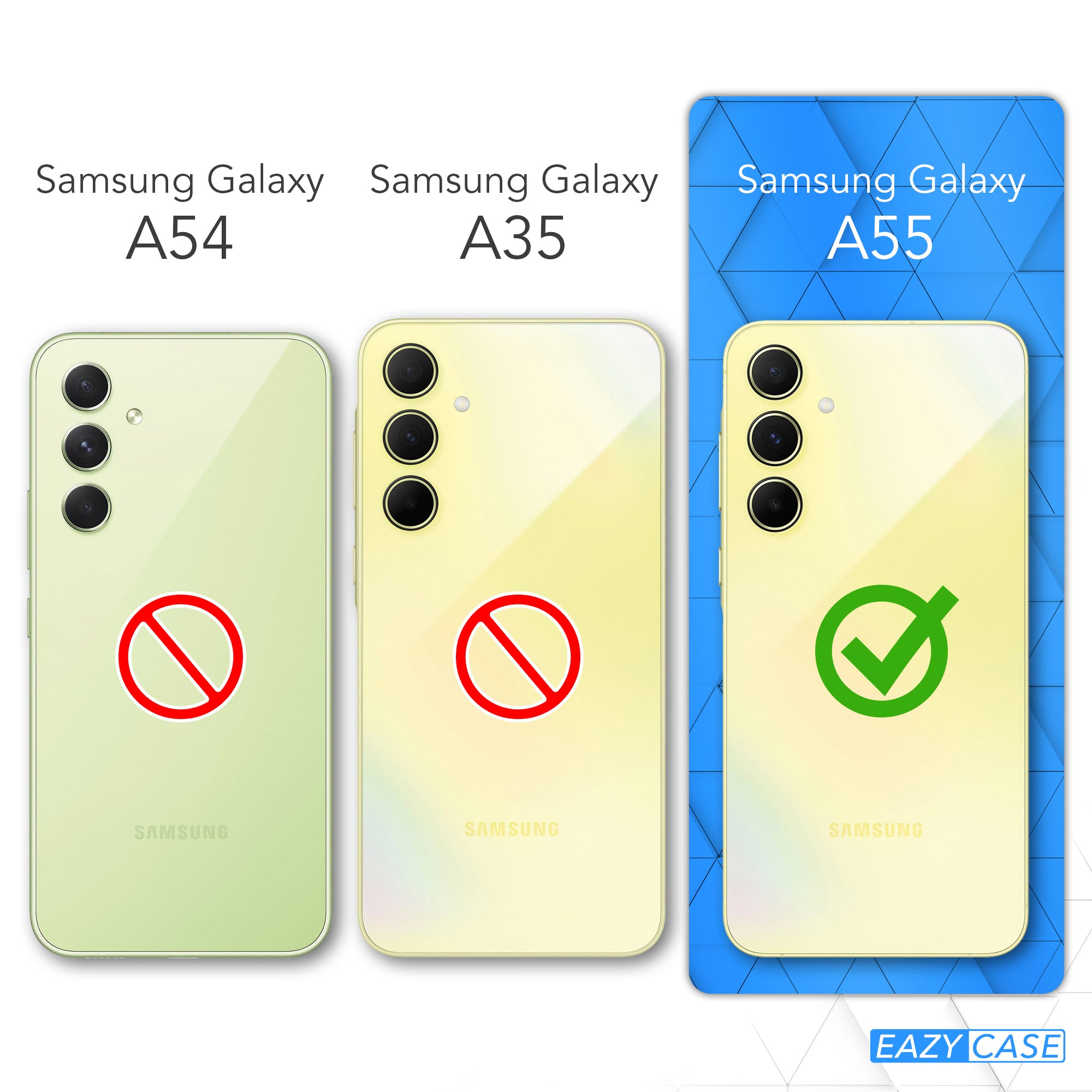 Galaxy A55 transparente Hülle + Kordel
