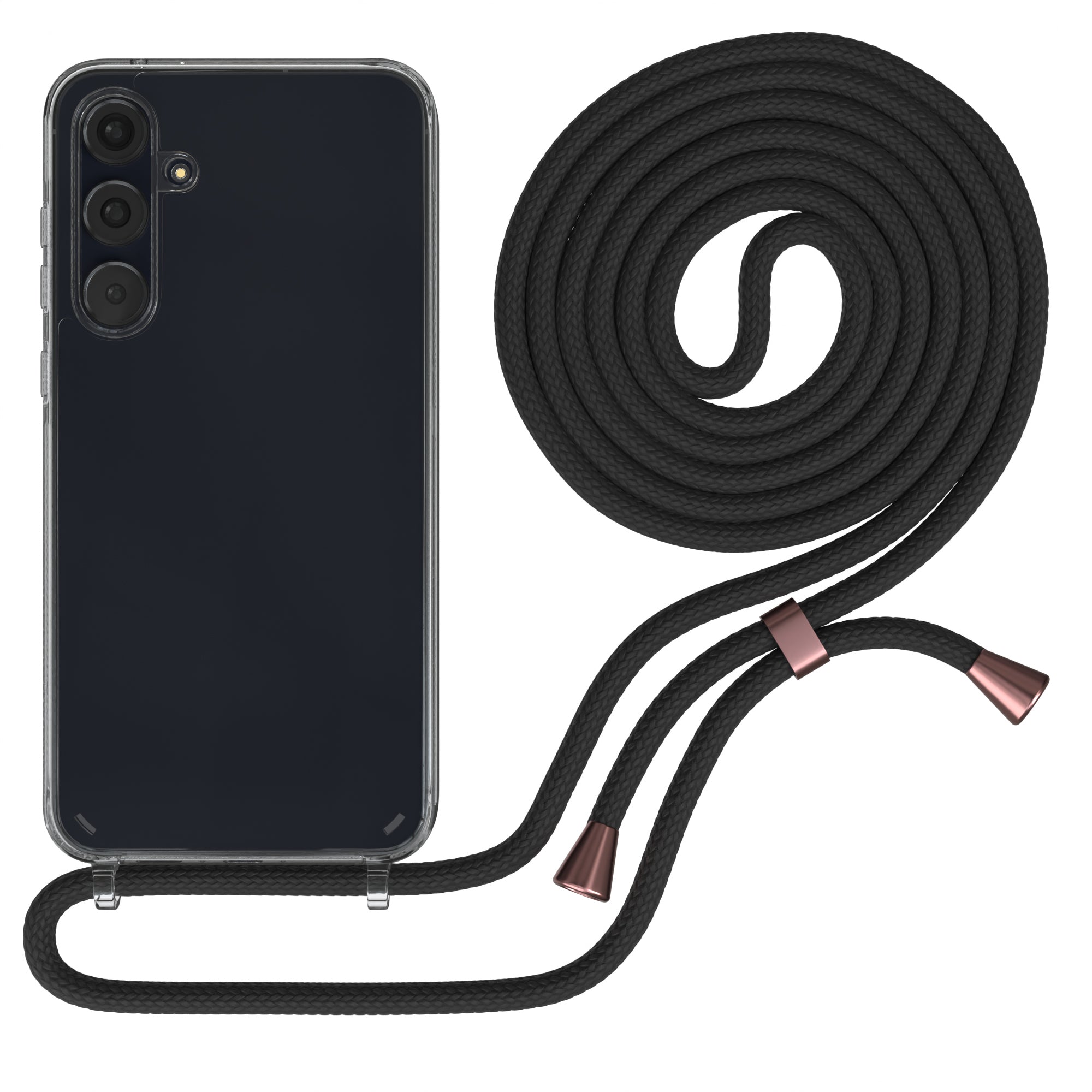 Galaxy A55 transparente Hülle + Kordel