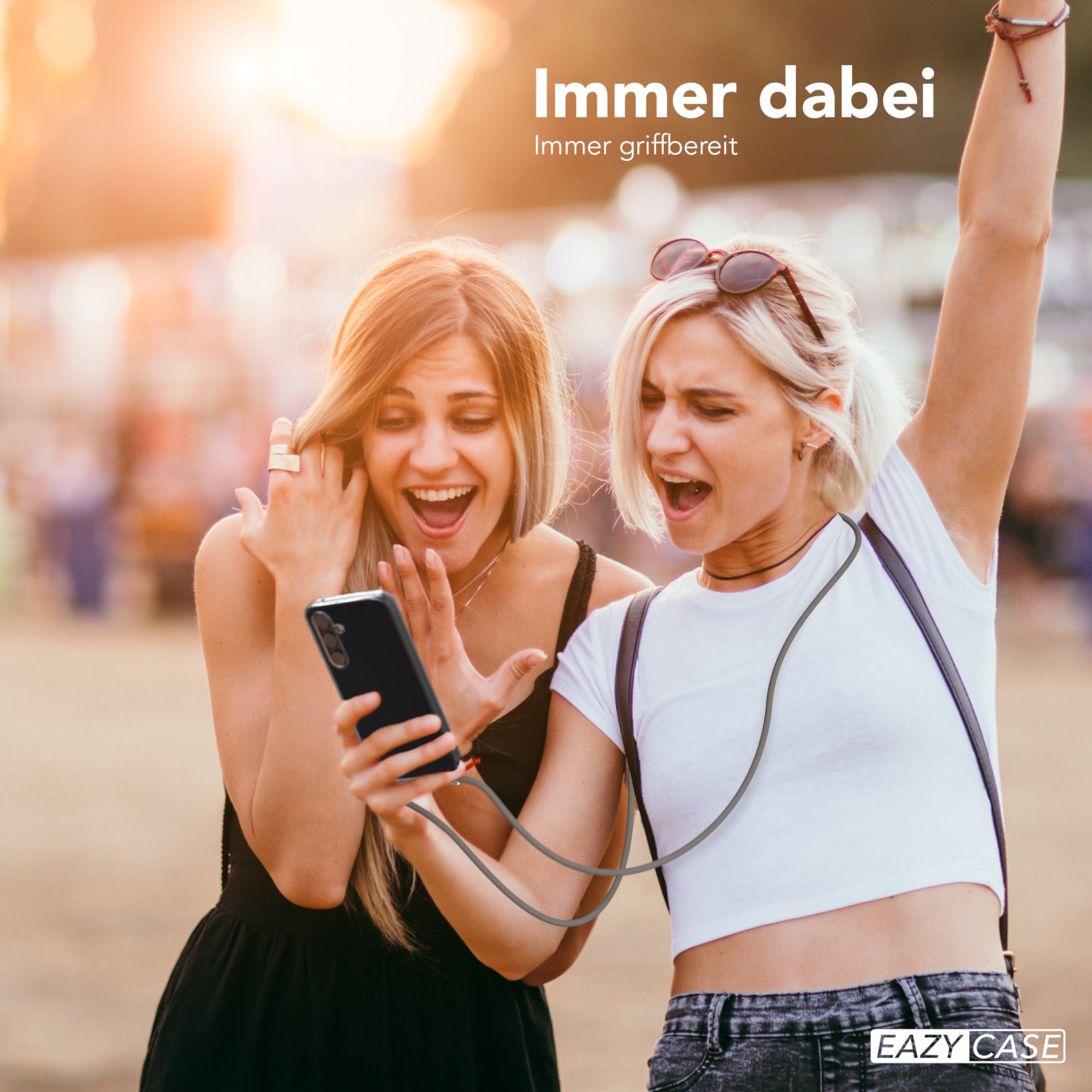 Galaxy A55 transparente Hülle + Kordel