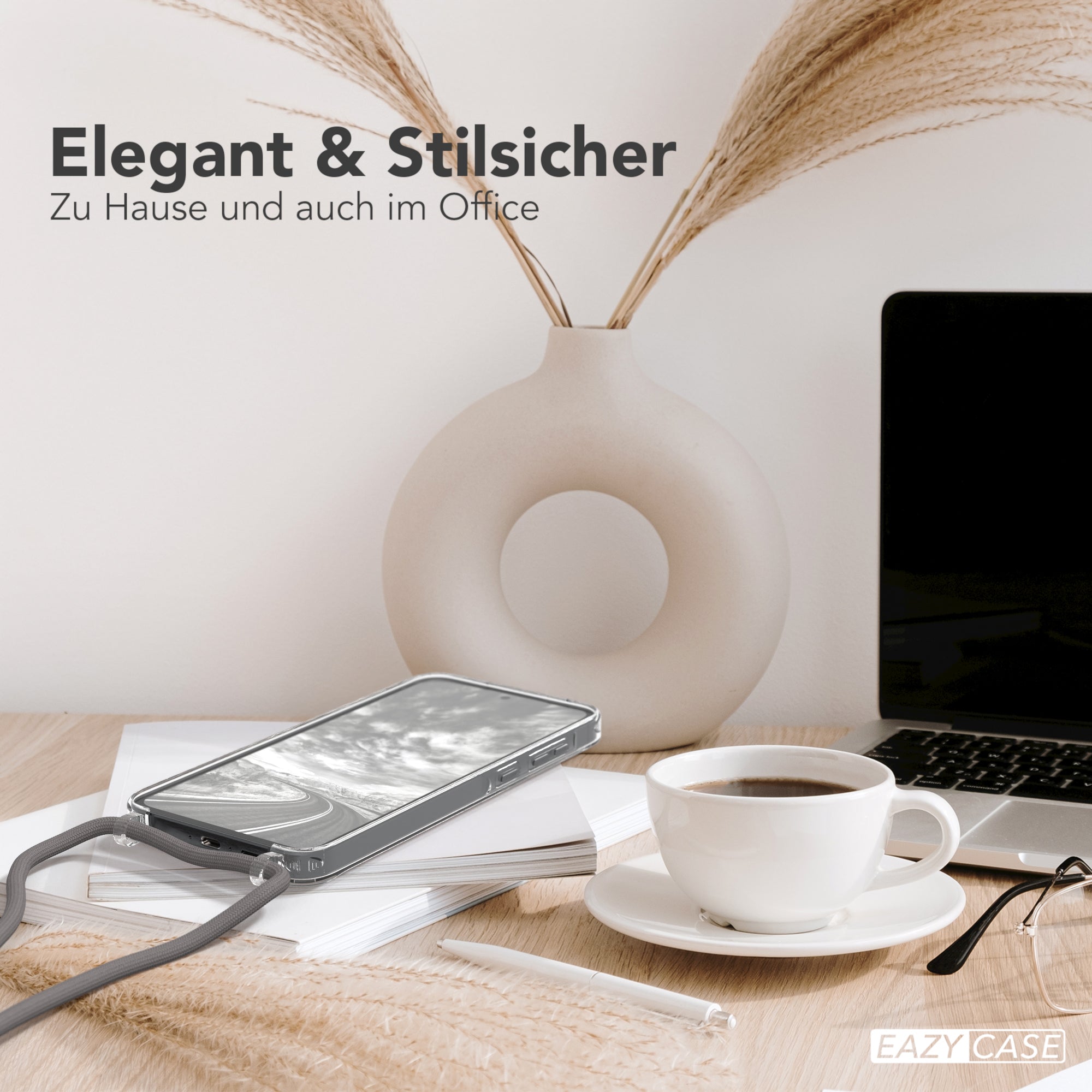 Galaxy A55 transparente Hülle + Kordel