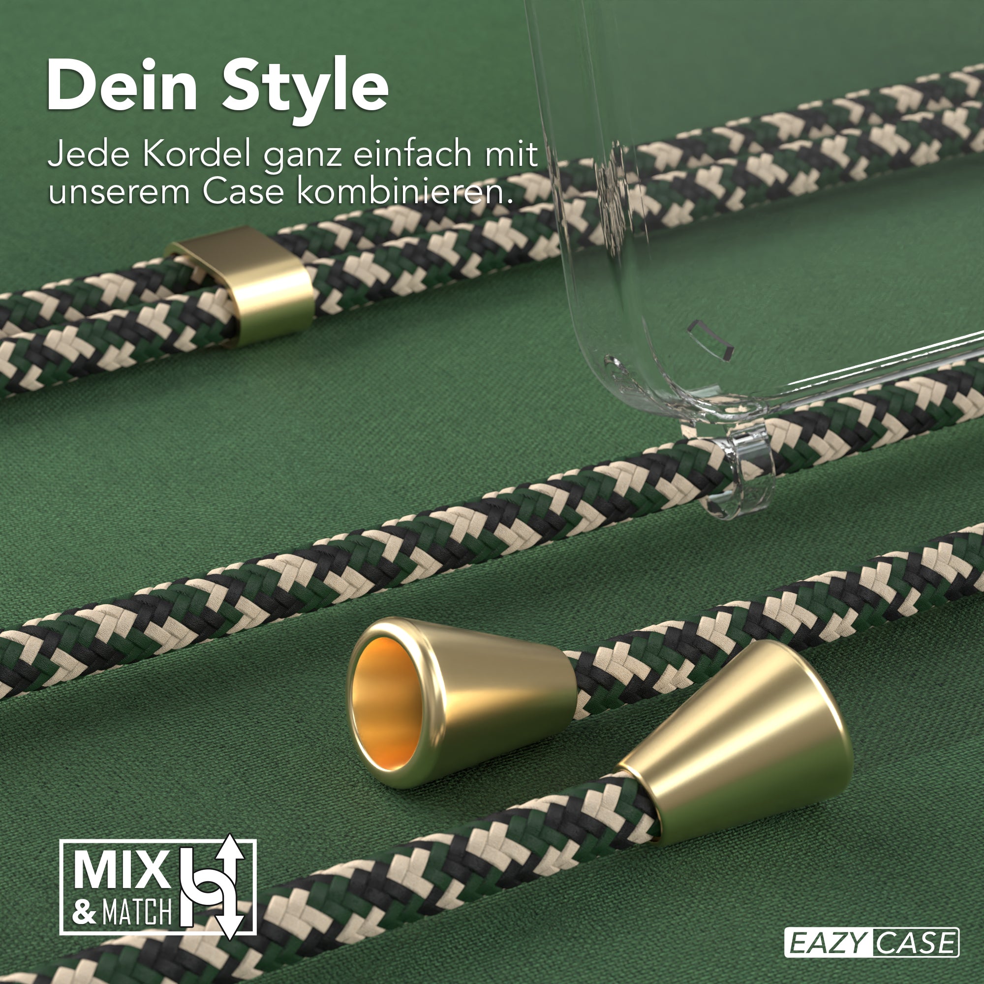 Galaxy A55 transparente Hülle + Kordel