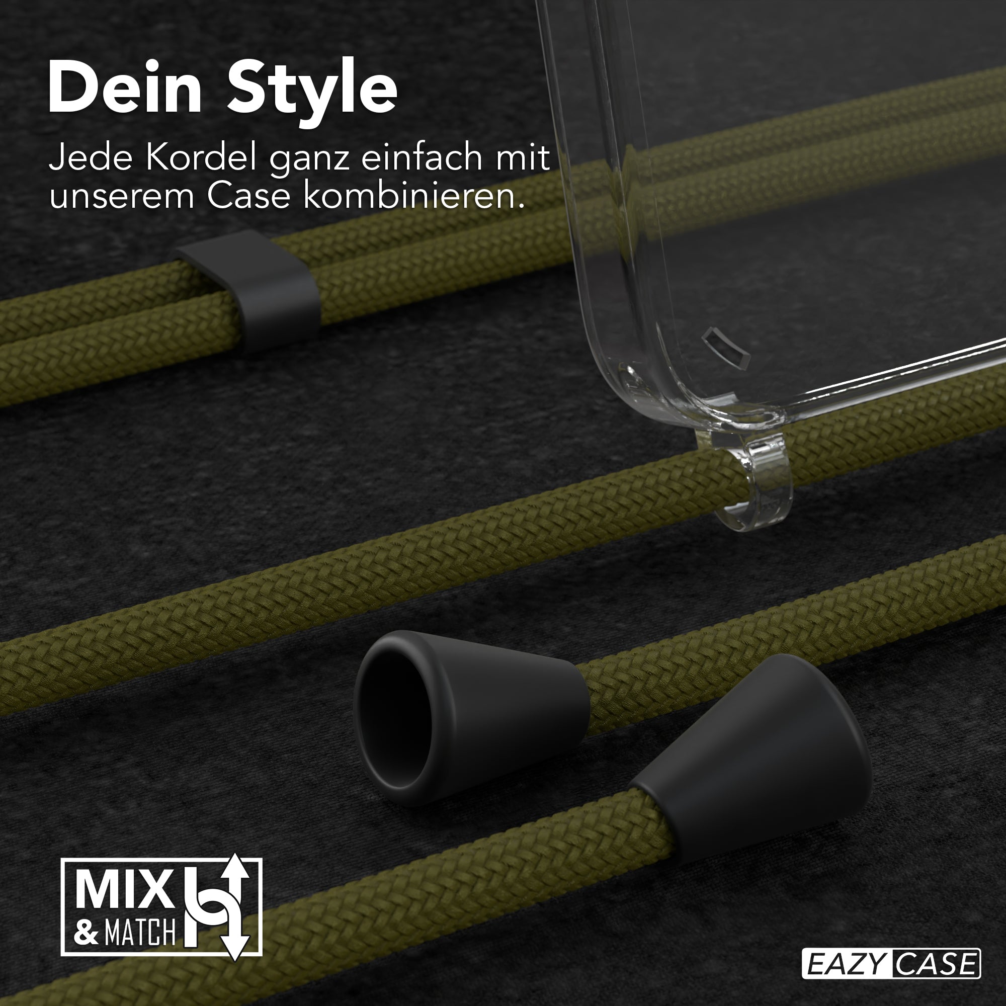 Galaxy A55 transparente Hülle + Kordel