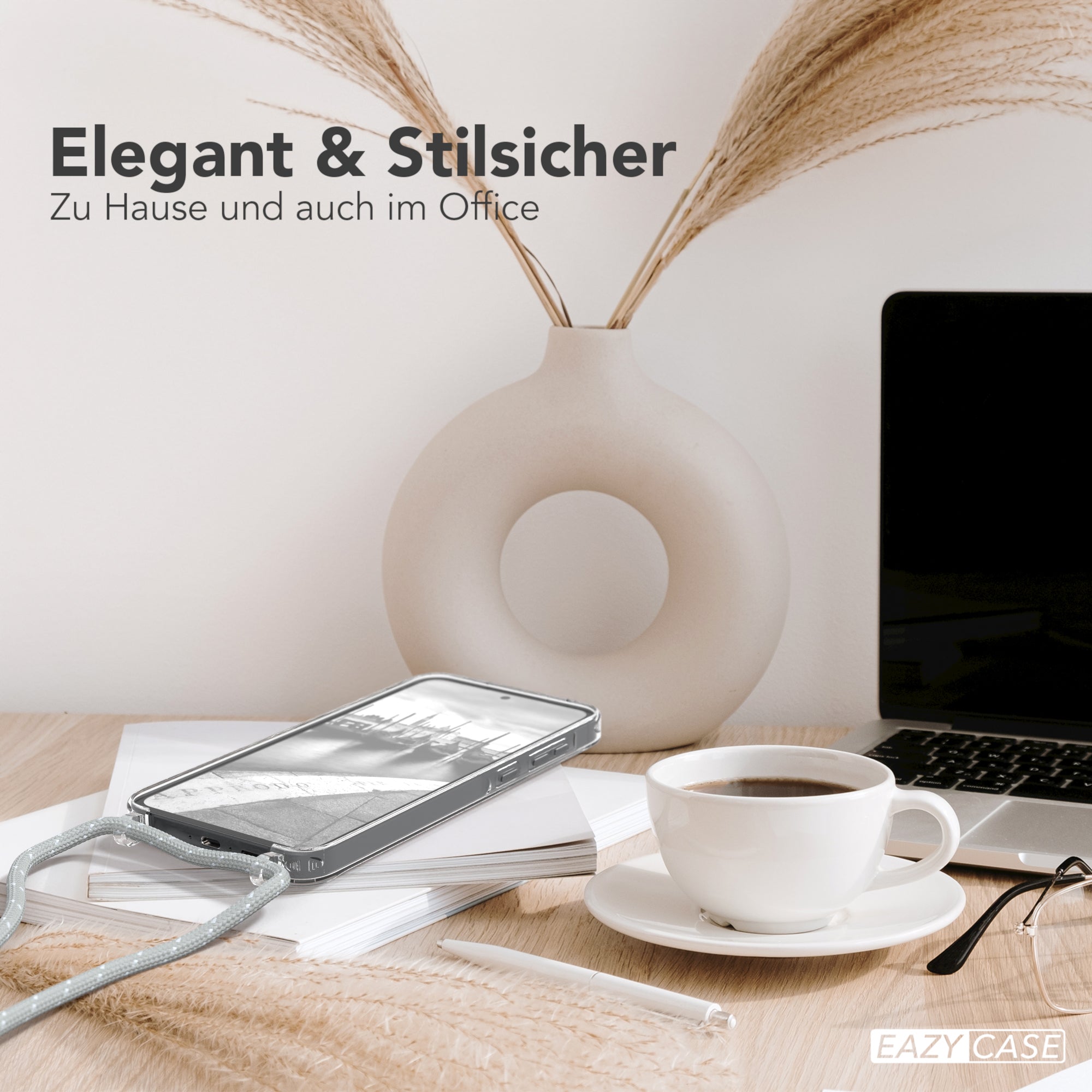 Galaxy A55 transparente Hülle + Kordel