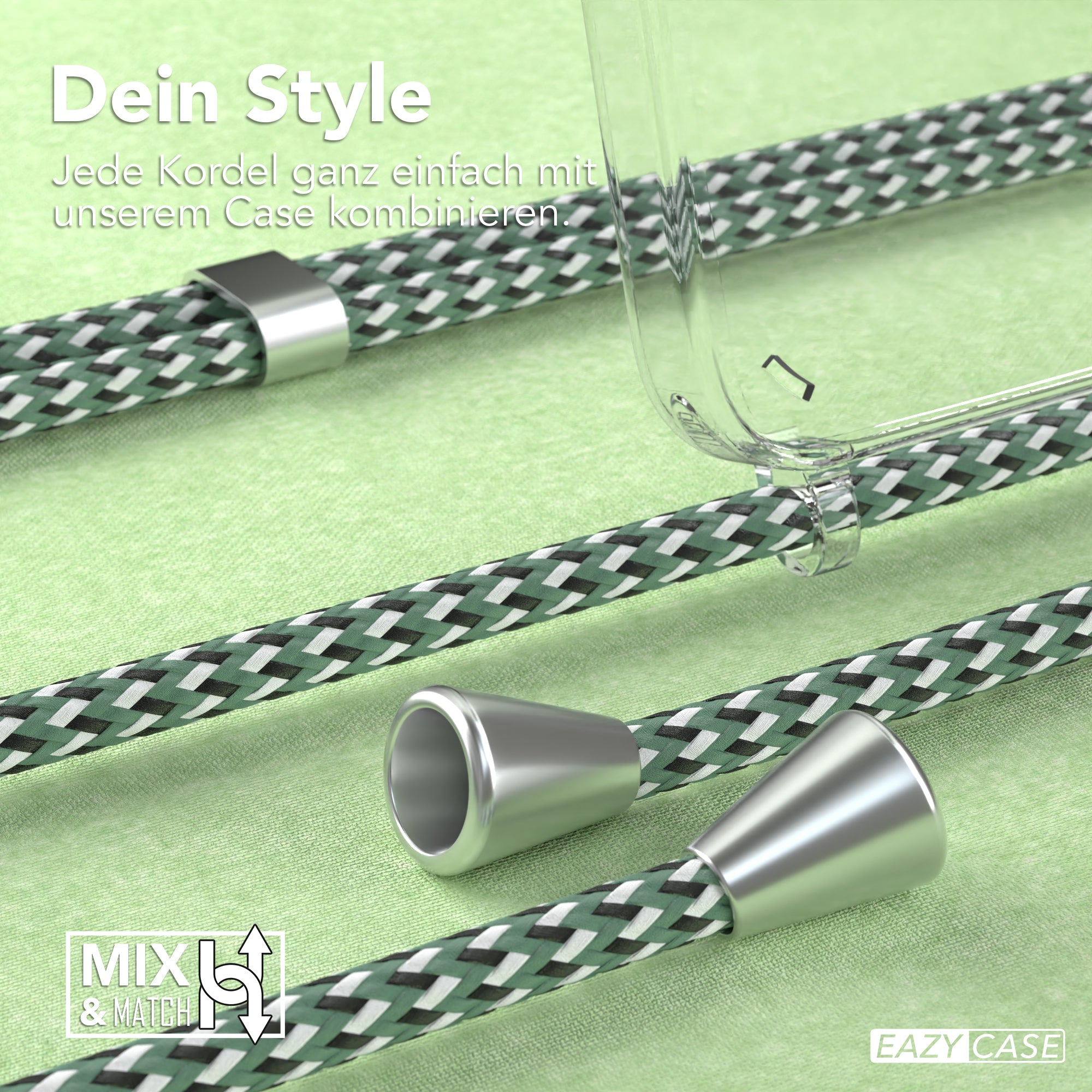 Galaxy A55 transparente Hülle + Kordel