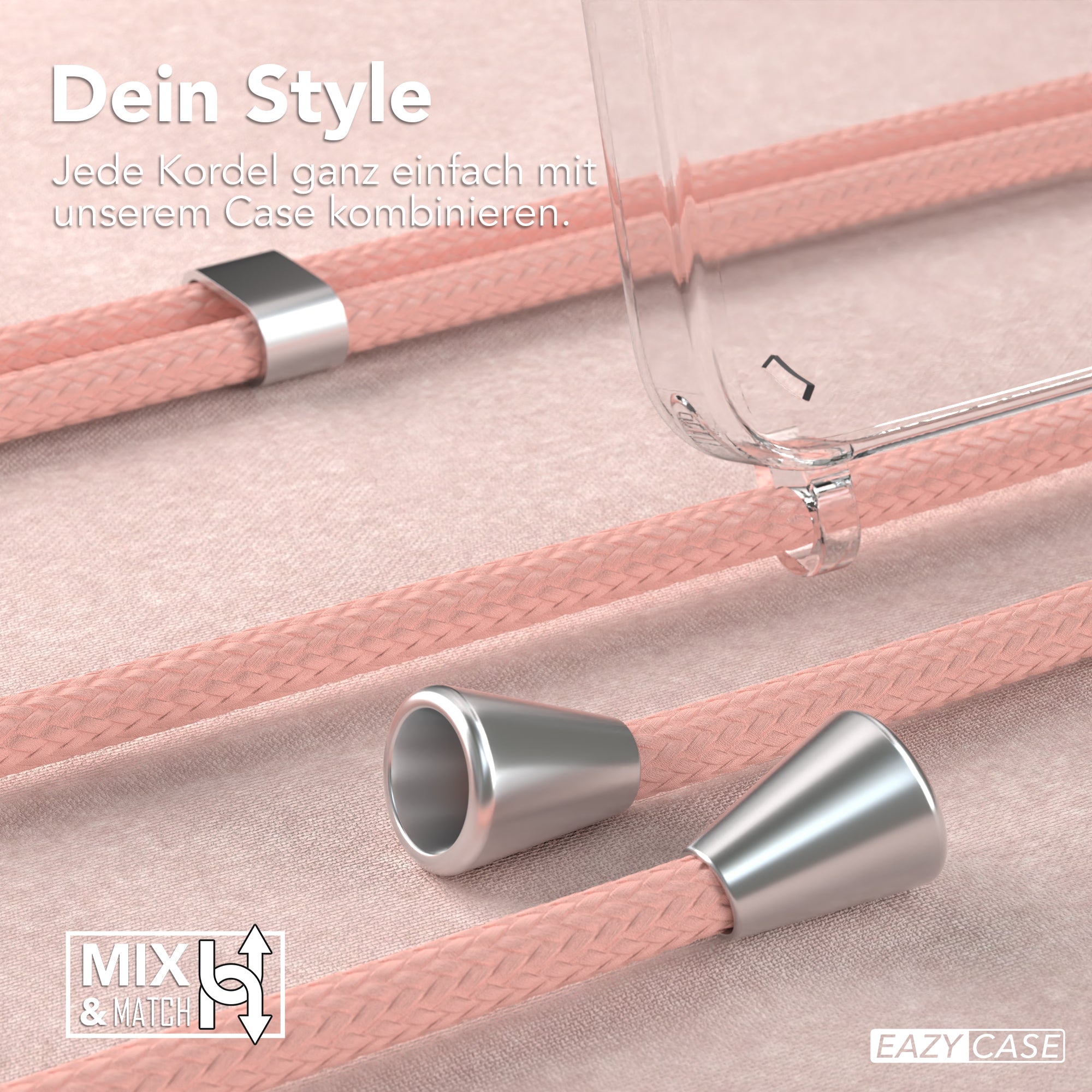 Galaxy A55 transparente Hülle + Kordel