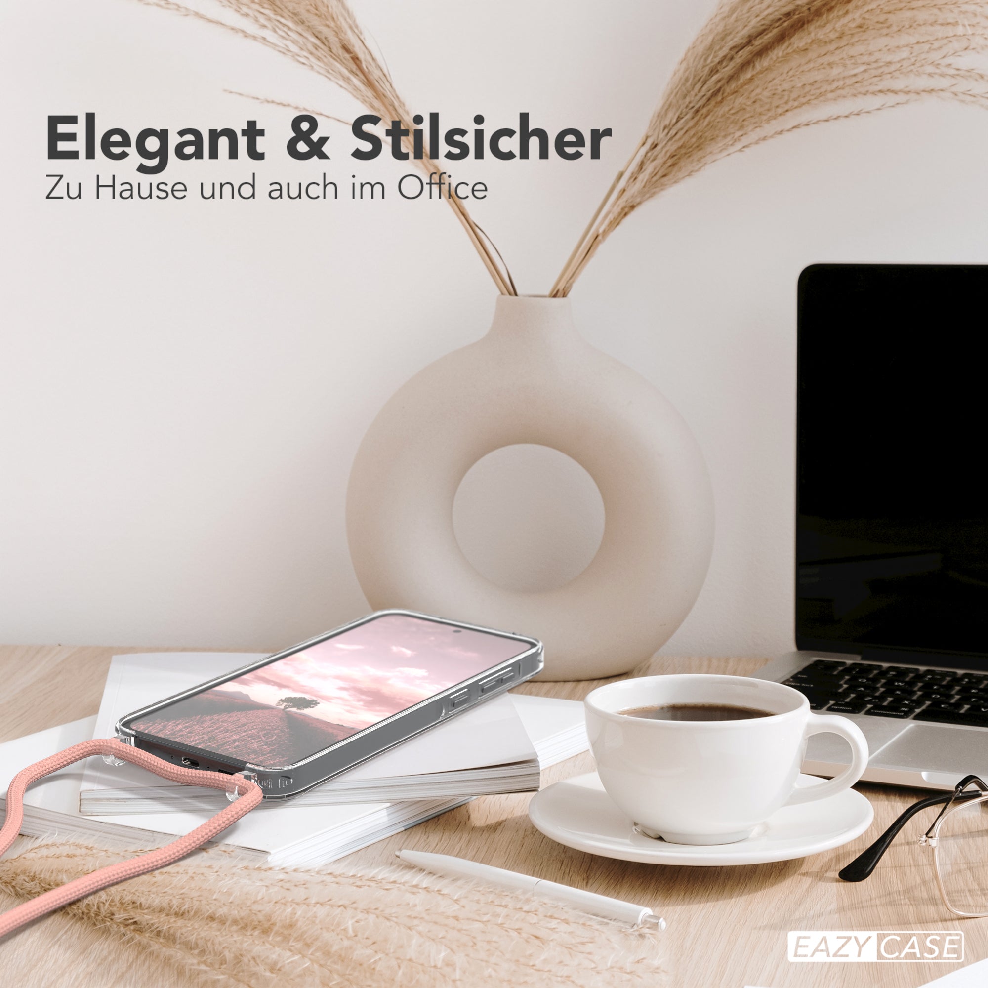 Galaxy A55 transparente Hülle + Kordel