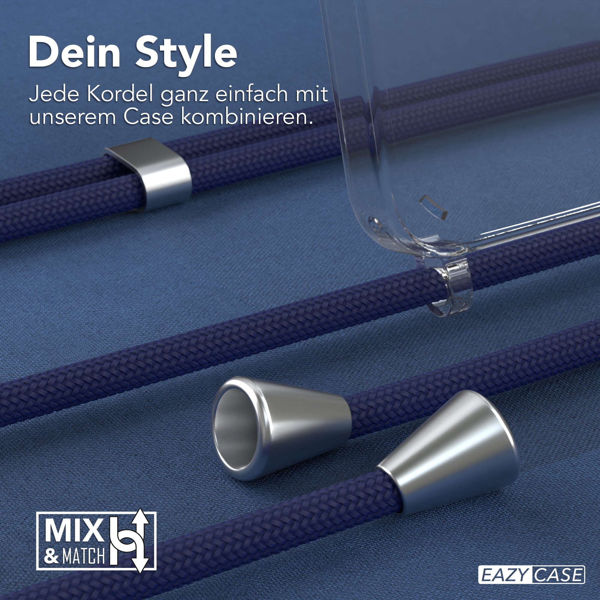 Galaxy A55 transparente Hülle + Kordel