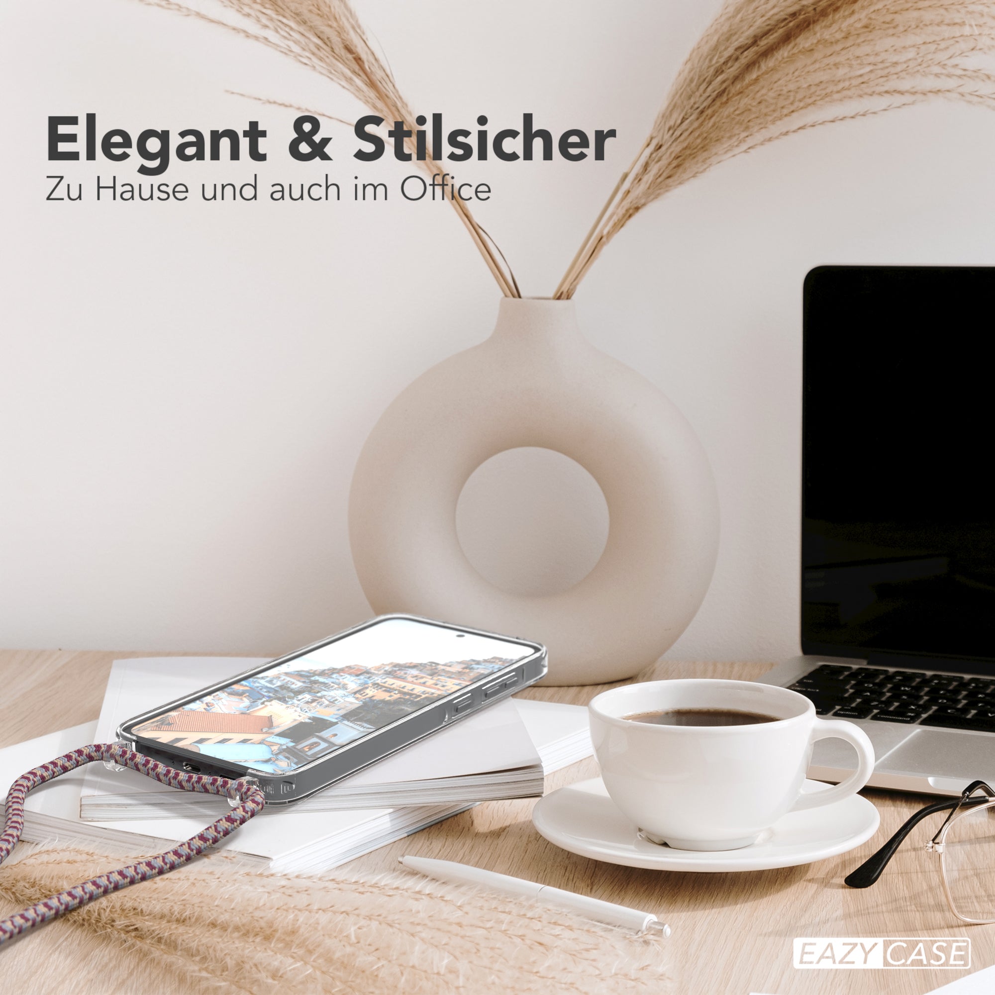 Galaxy A55 transparente Hülle + Kordel