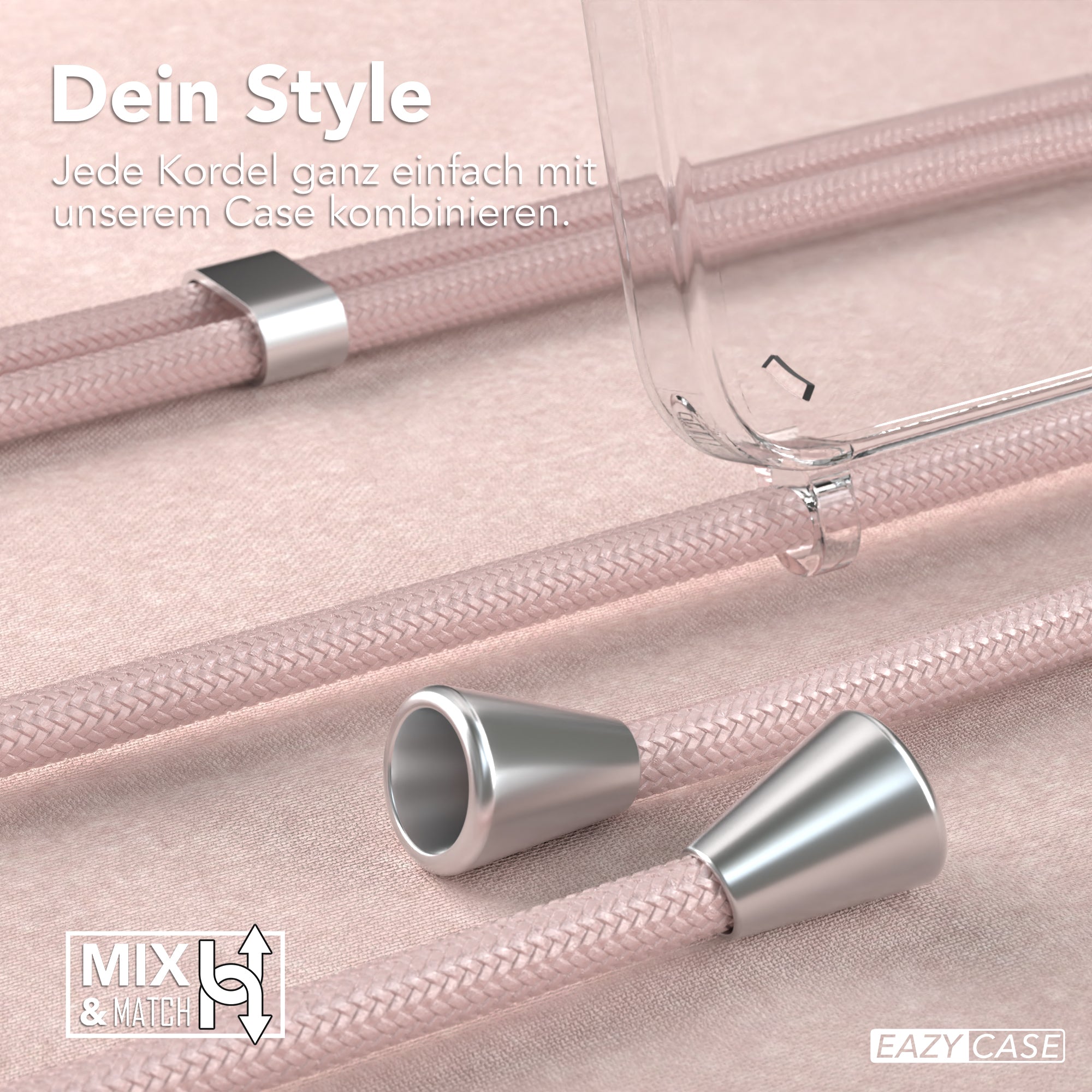 Galaxy A55 transparente Hülle + Kordel