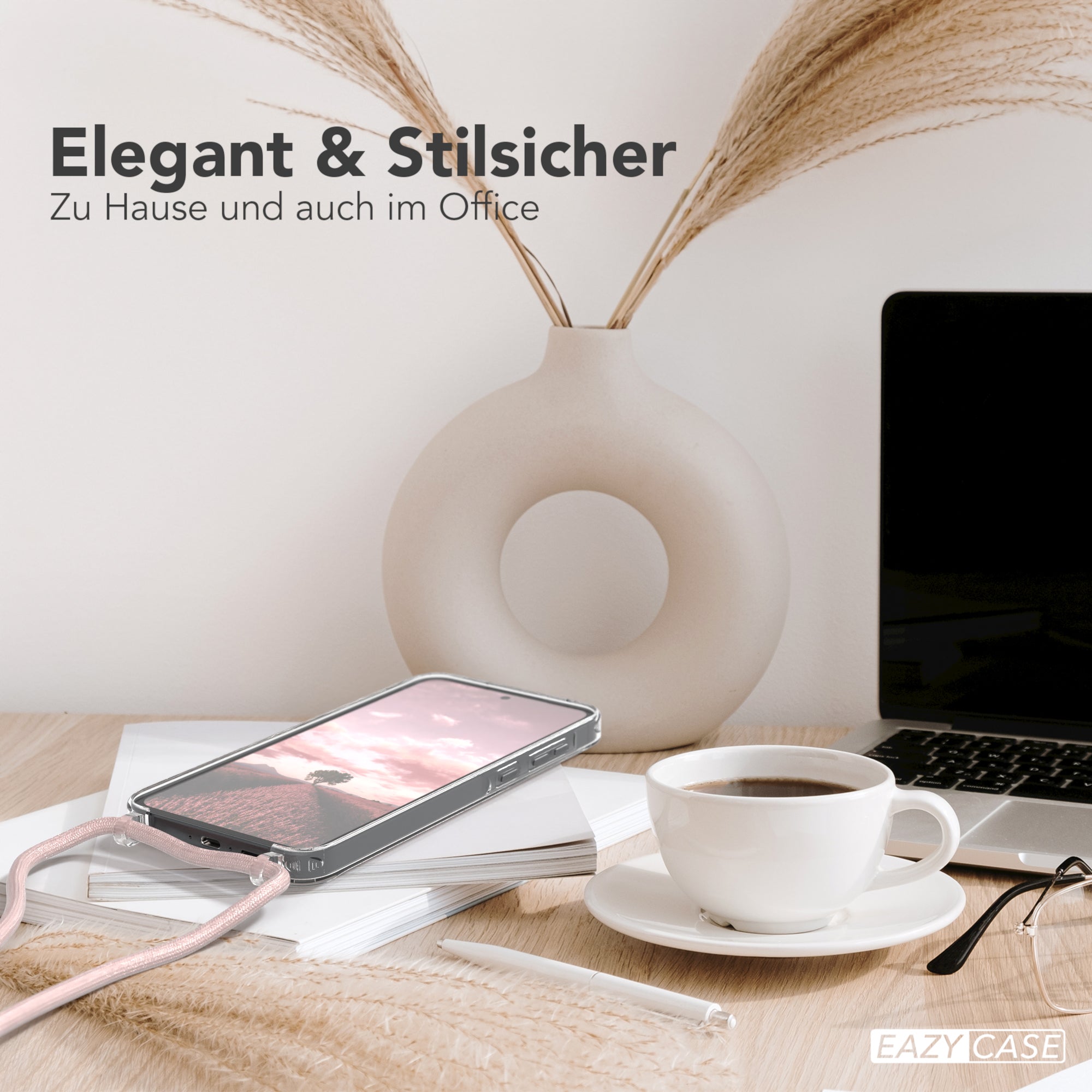 Galaxy A55 transparente Hülle + Kordel