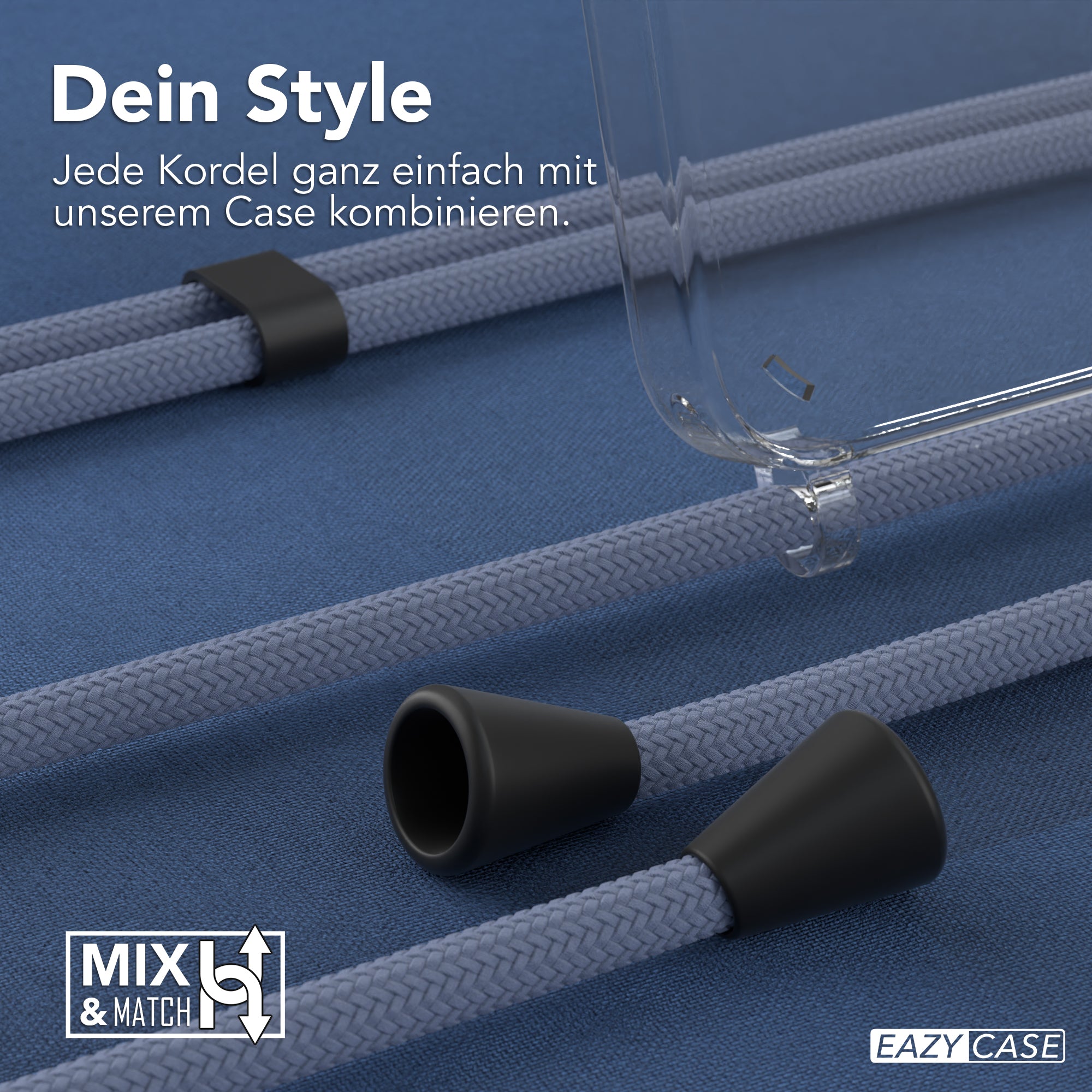 Galaxy A55 transparente Hülle + Kordel