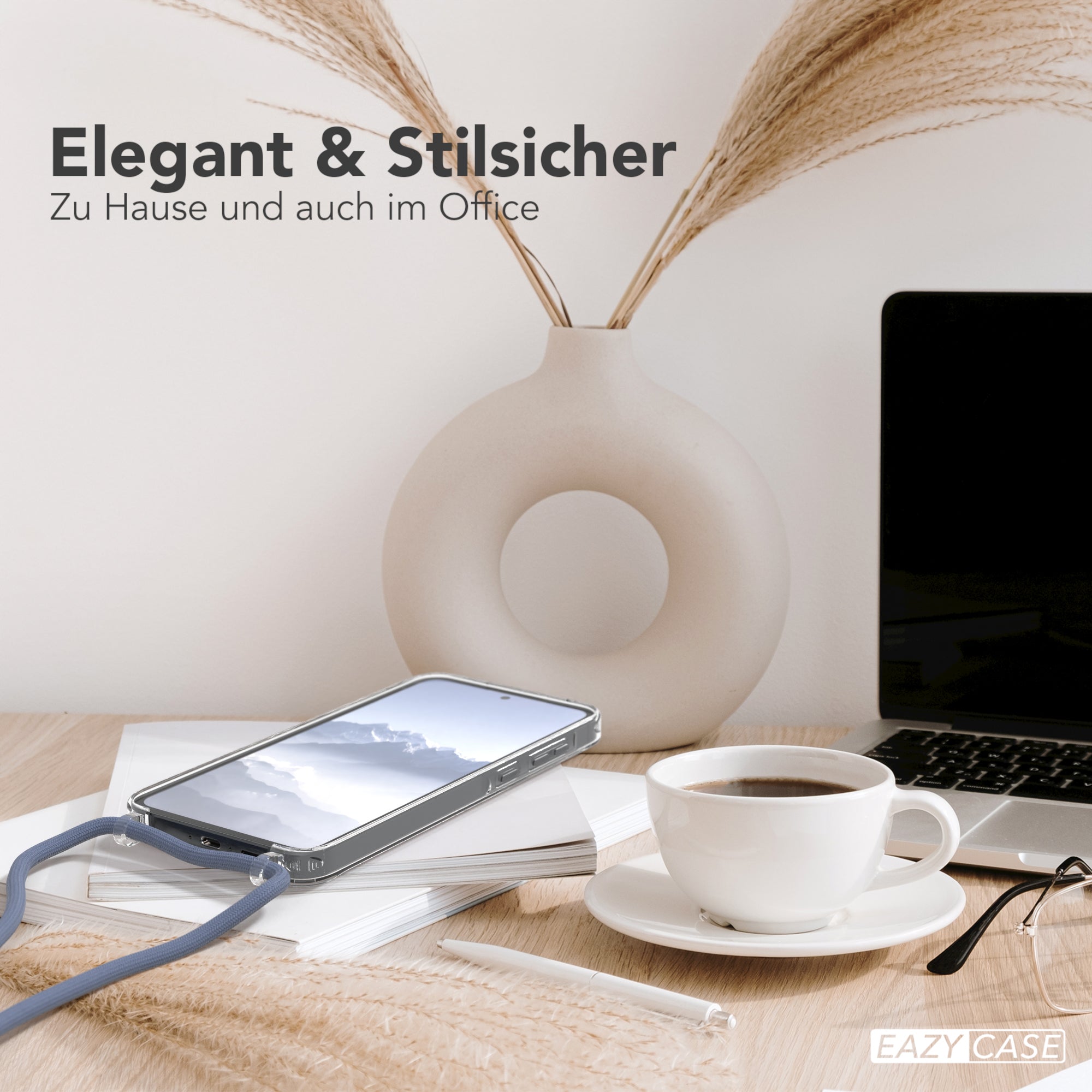 Galaxy A55 transparente Hülle + Kordel