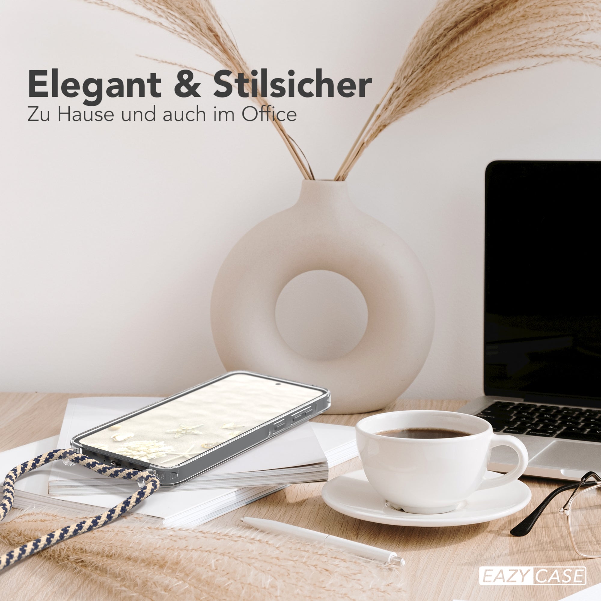 Galaxy A55 transparente Hülle + Kordel