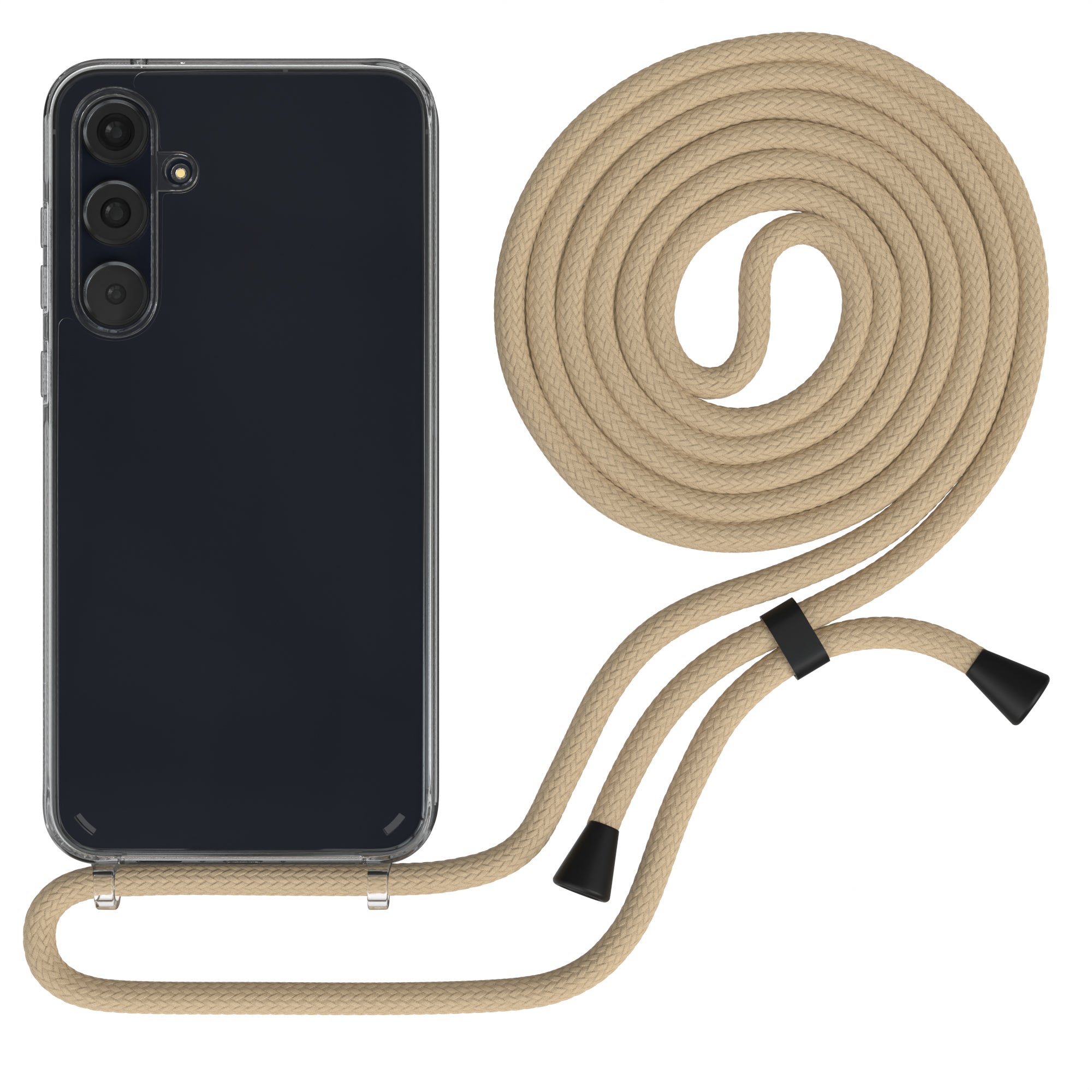 Galaxy A55 transparente Hülle + Kordel