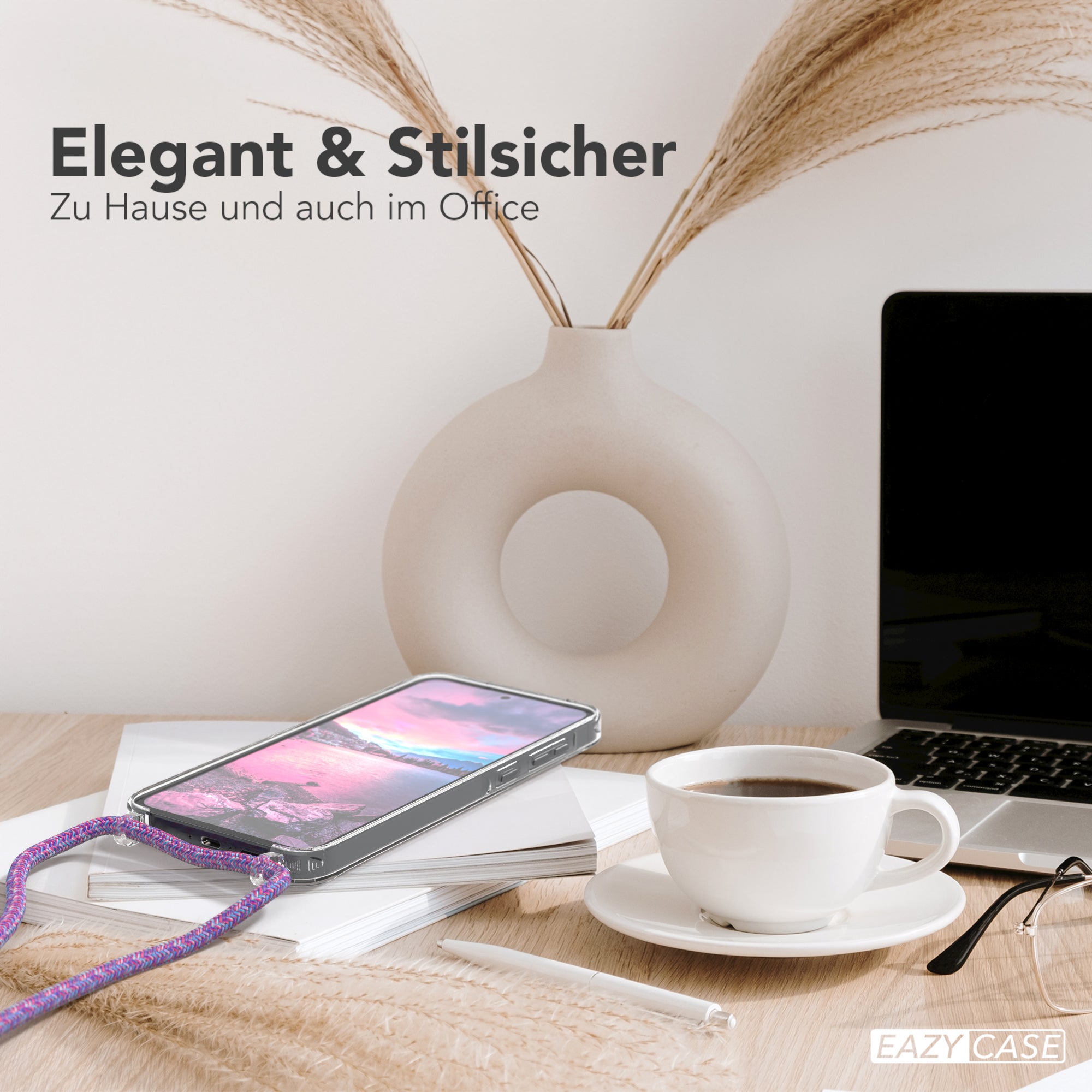 Galaxy A55 transparente Hülle + Kordel