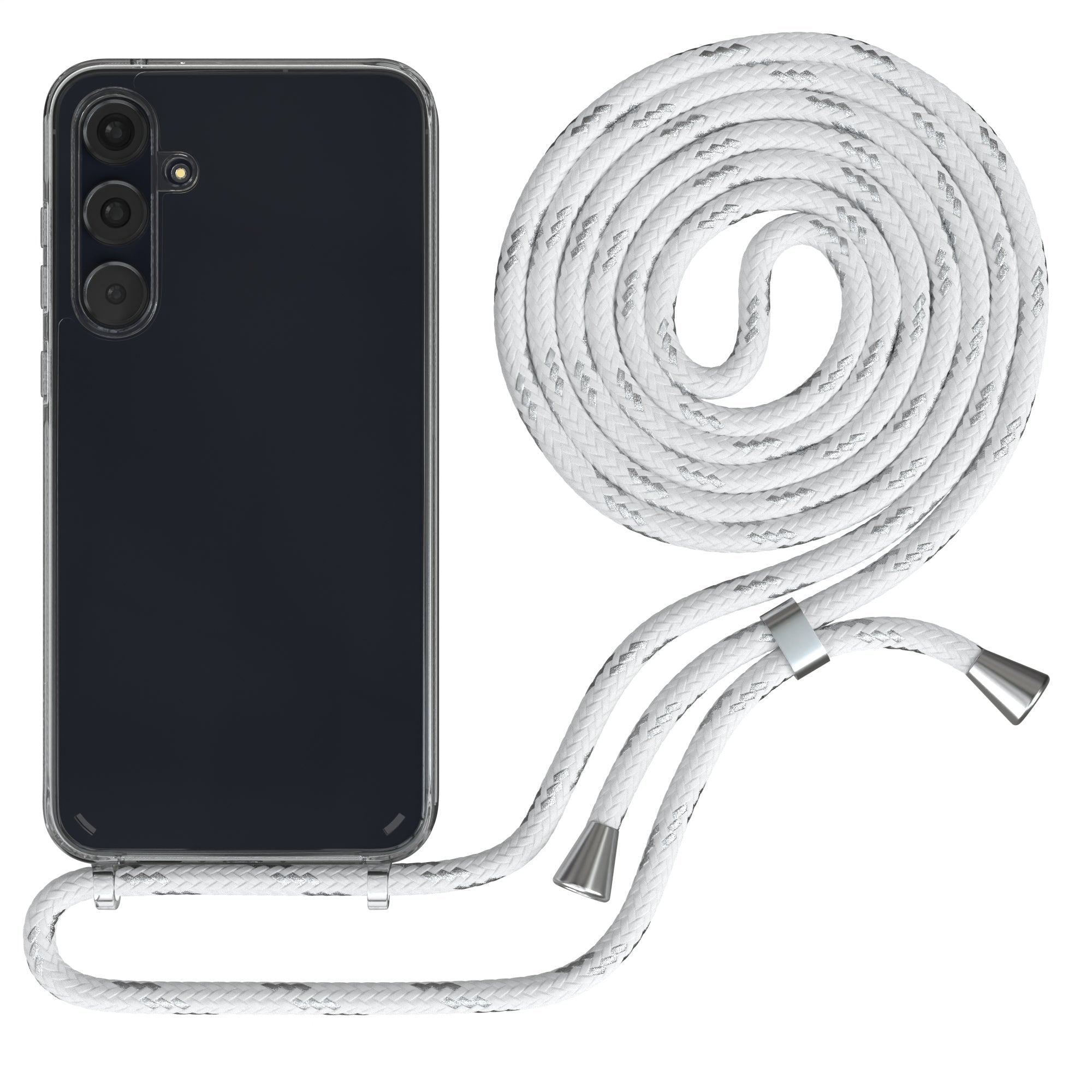 Galaxy A55 transparente Hülle + Kordel