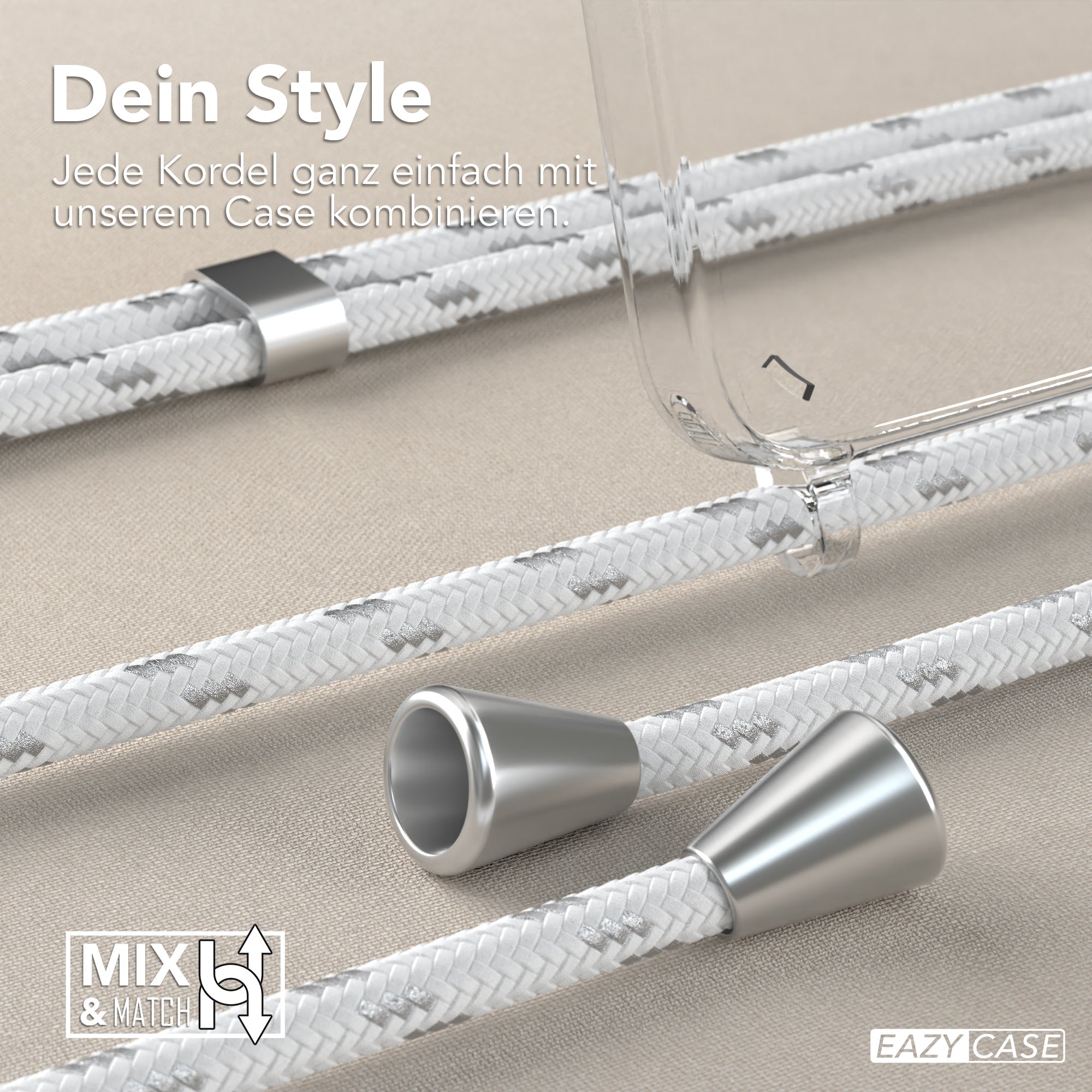 Galaxy A55 transparente Hülle + Kordel