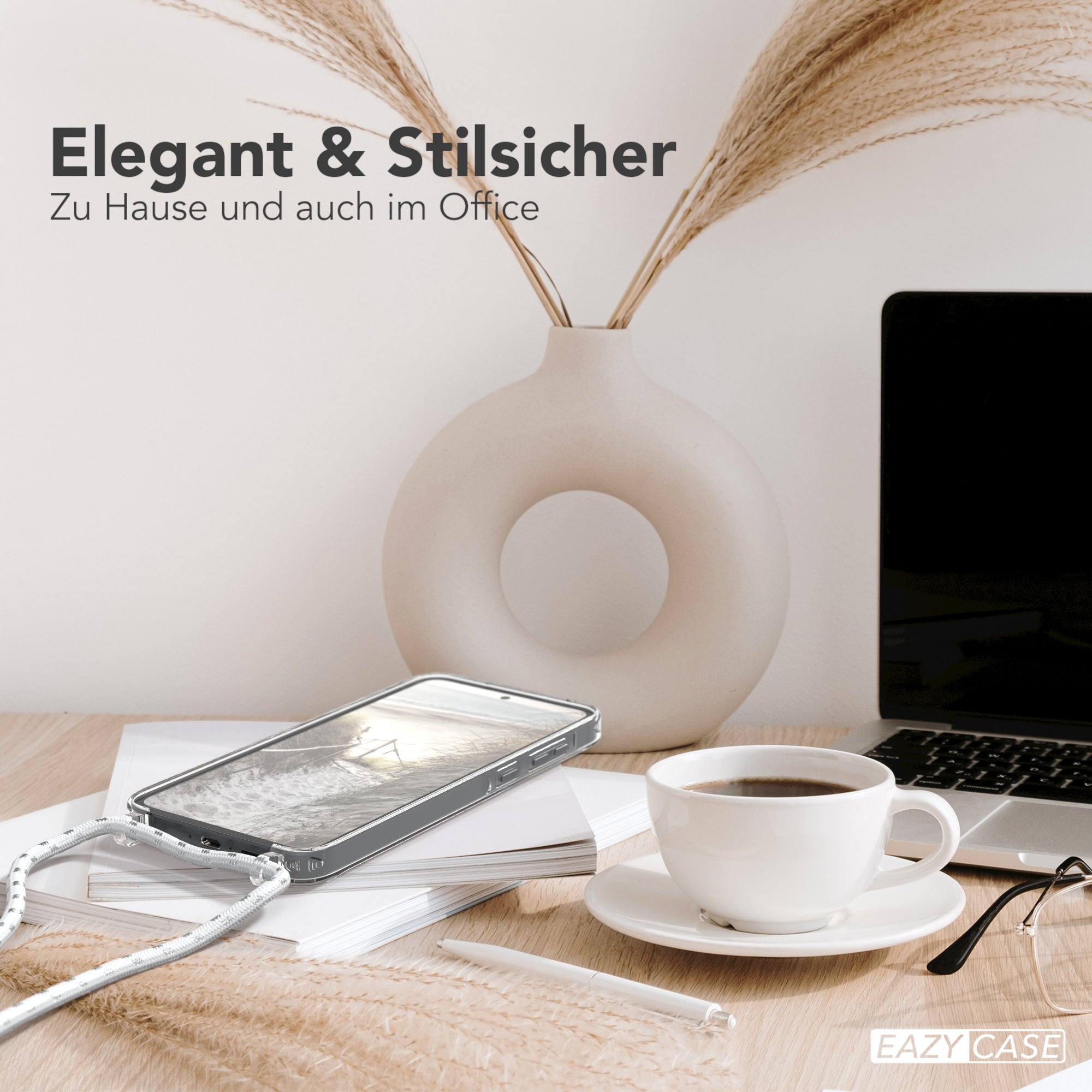 Galaxy A55 transparente Hülle + Kordel