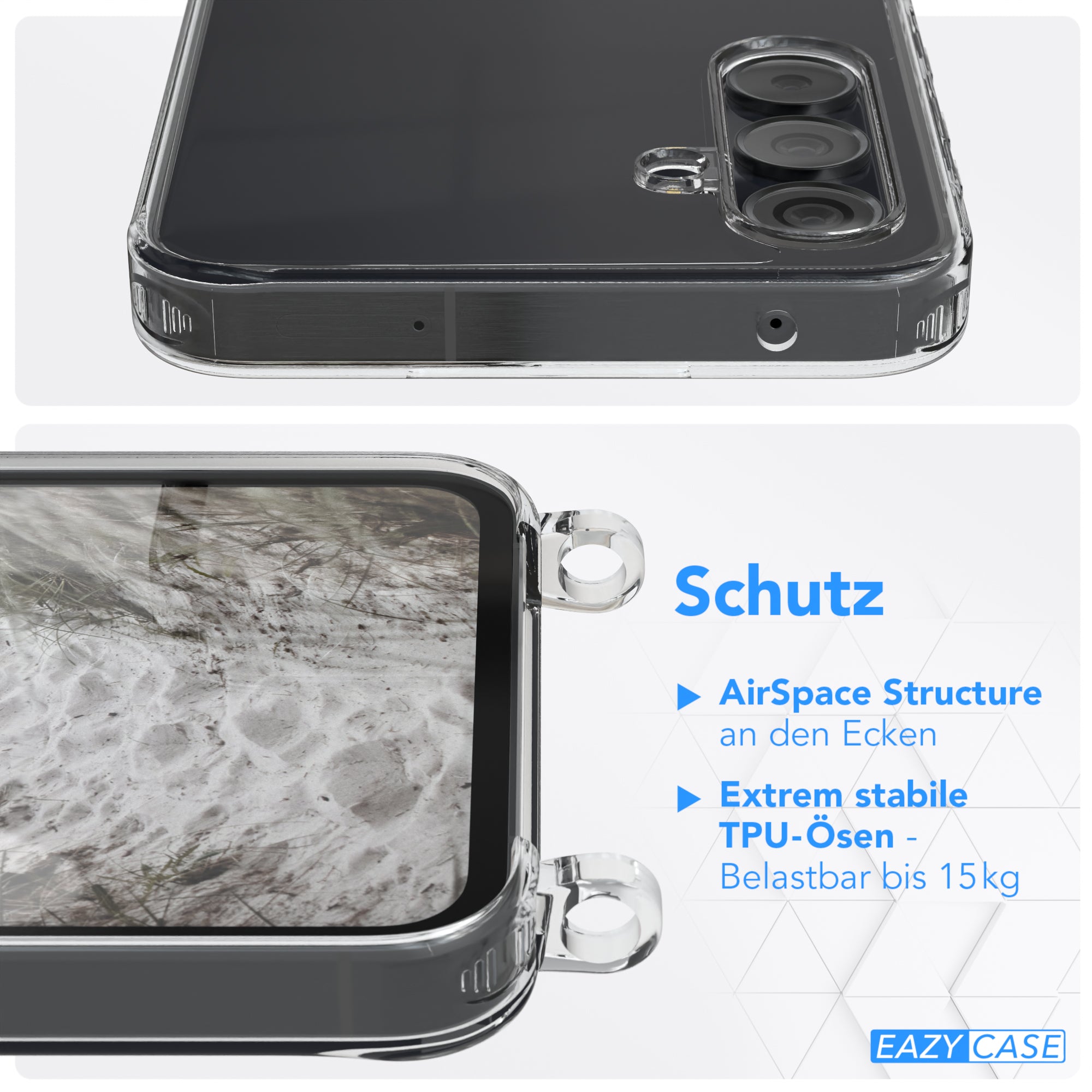 Galaxy A55 Hülle + breites Band