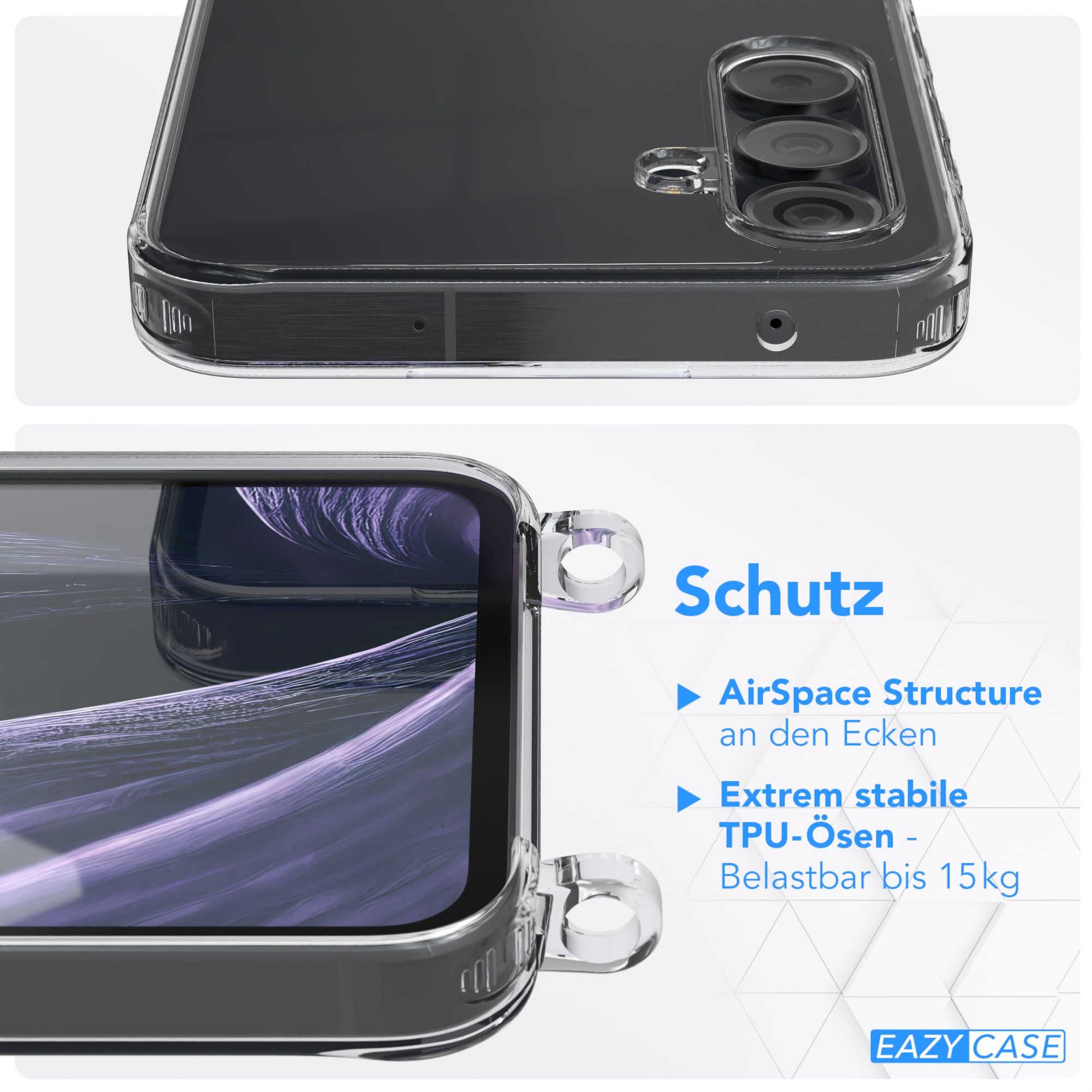 Galaxy A55 Hülle + breites Band