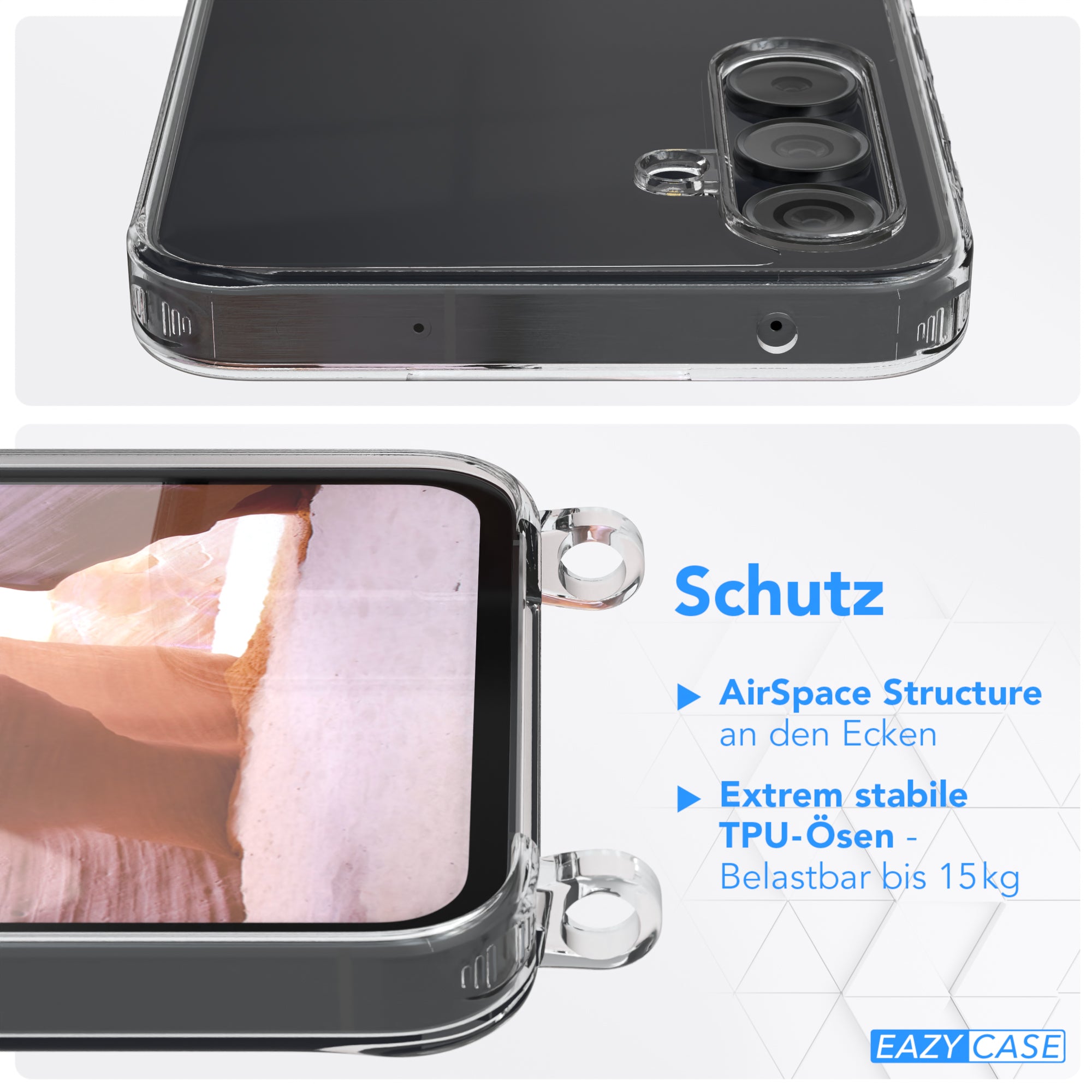 Galaxy A55 Hülle + Uni Kordel