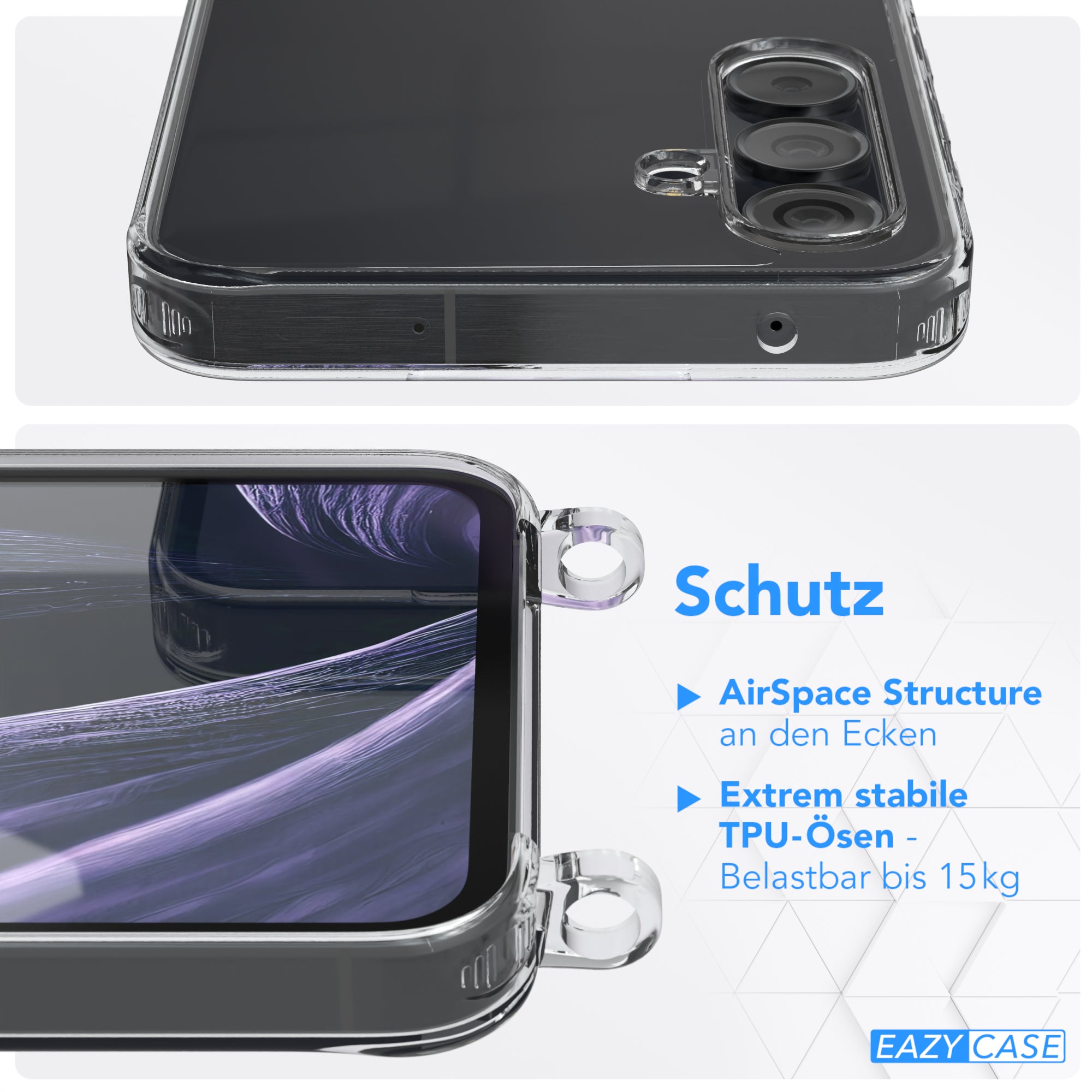 Galaxy A55 Hülle + Uni Kordel