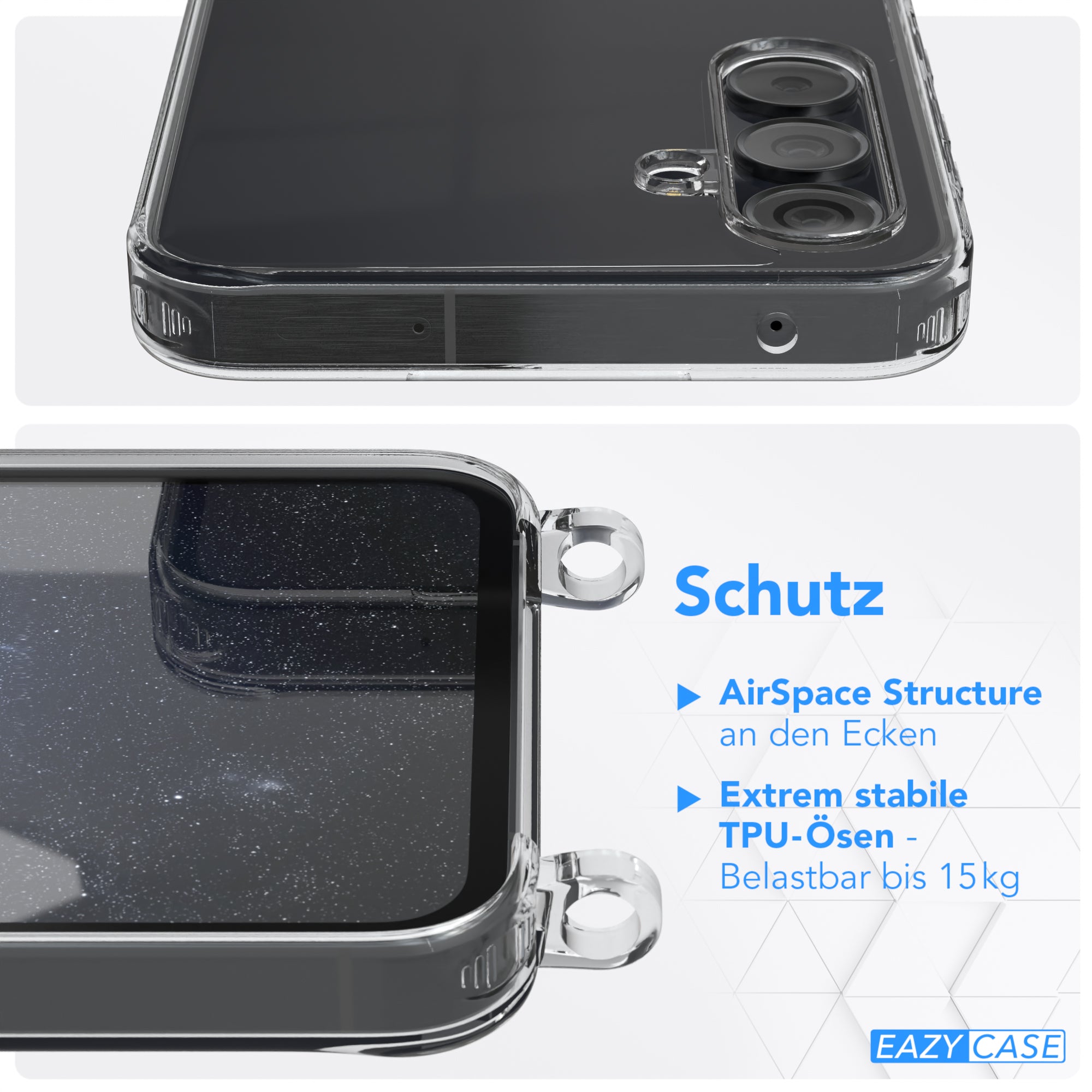 Galaxy A55 Hülle + Uni Kordel