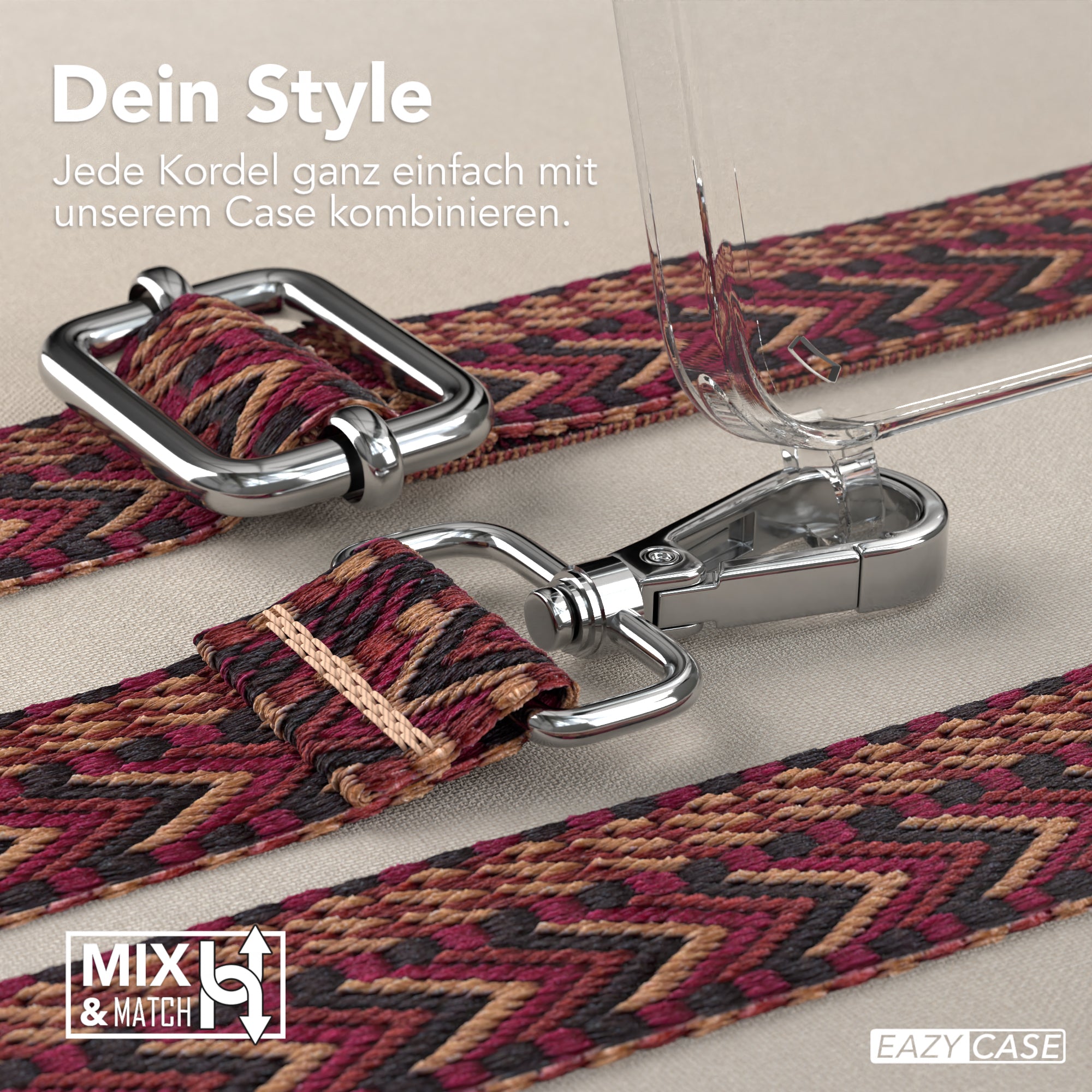 Galaxy A55 Hülle + Boho Band