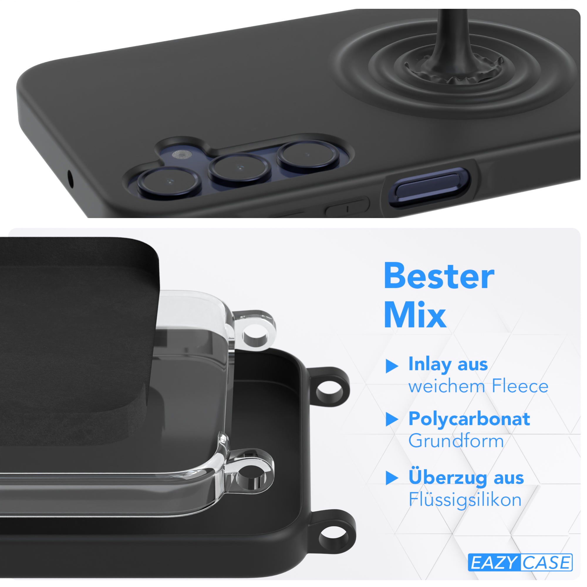 Galaxy A15 Silikonhülle + Kordel