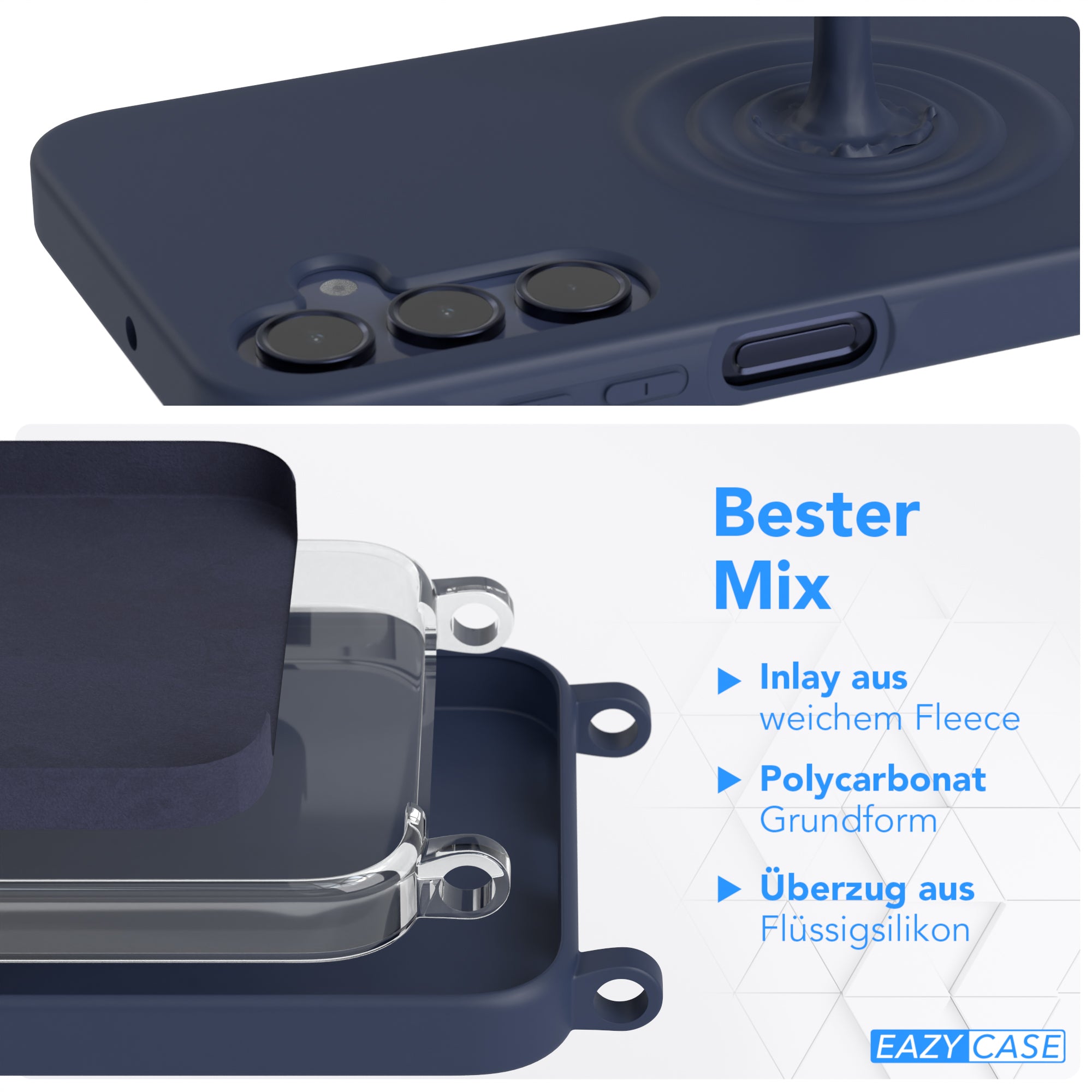 Galaxy A15 Silikonhülle + Kordel