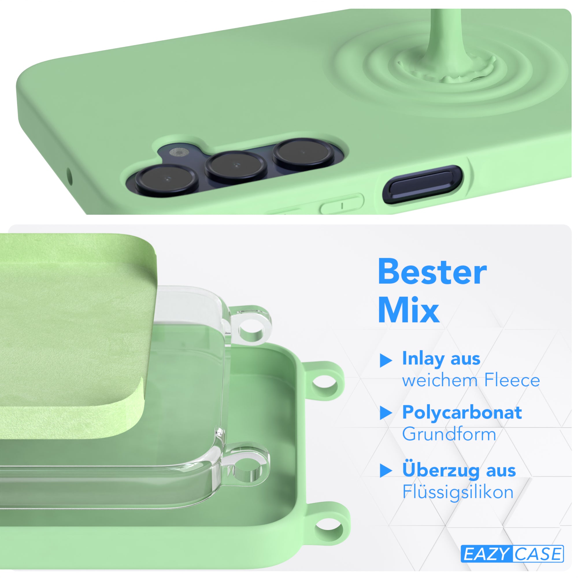 Galaxy A15 Silikonhülle + Kordel