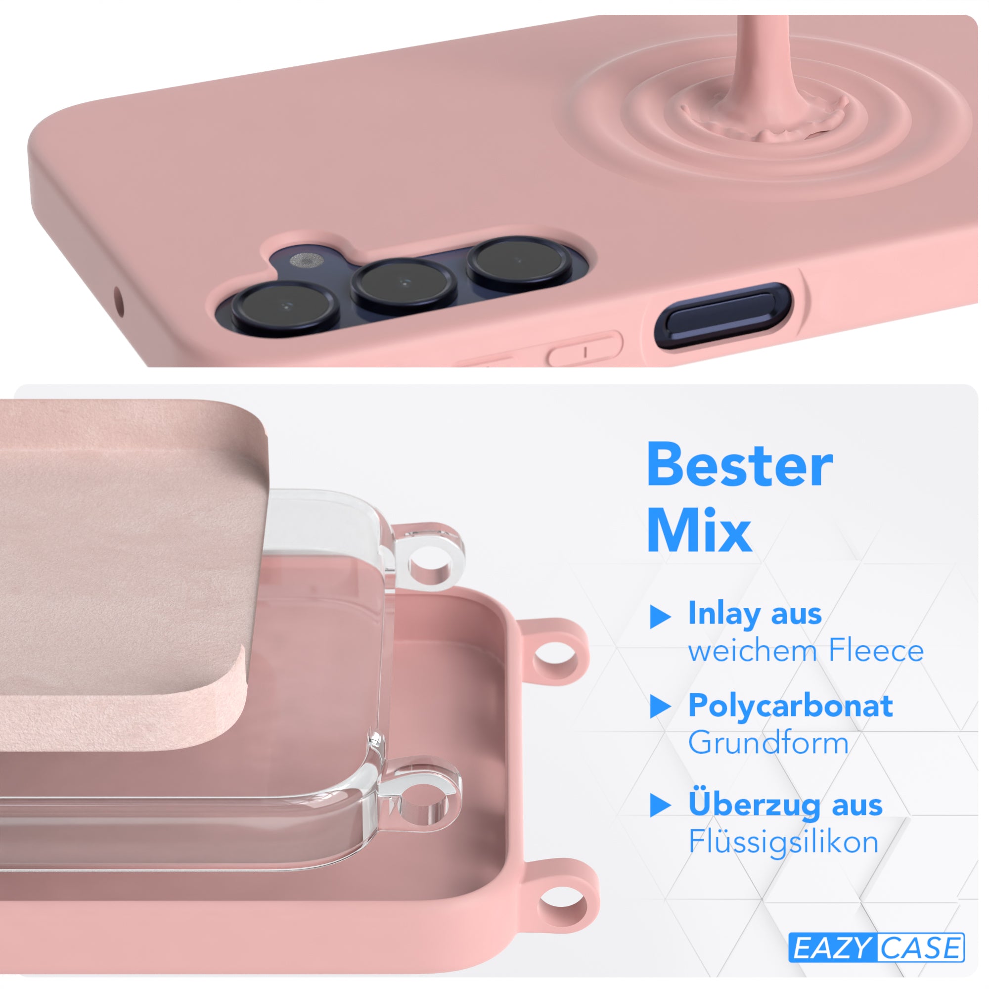 Galaxy A15 Silikonhülle + Kordel