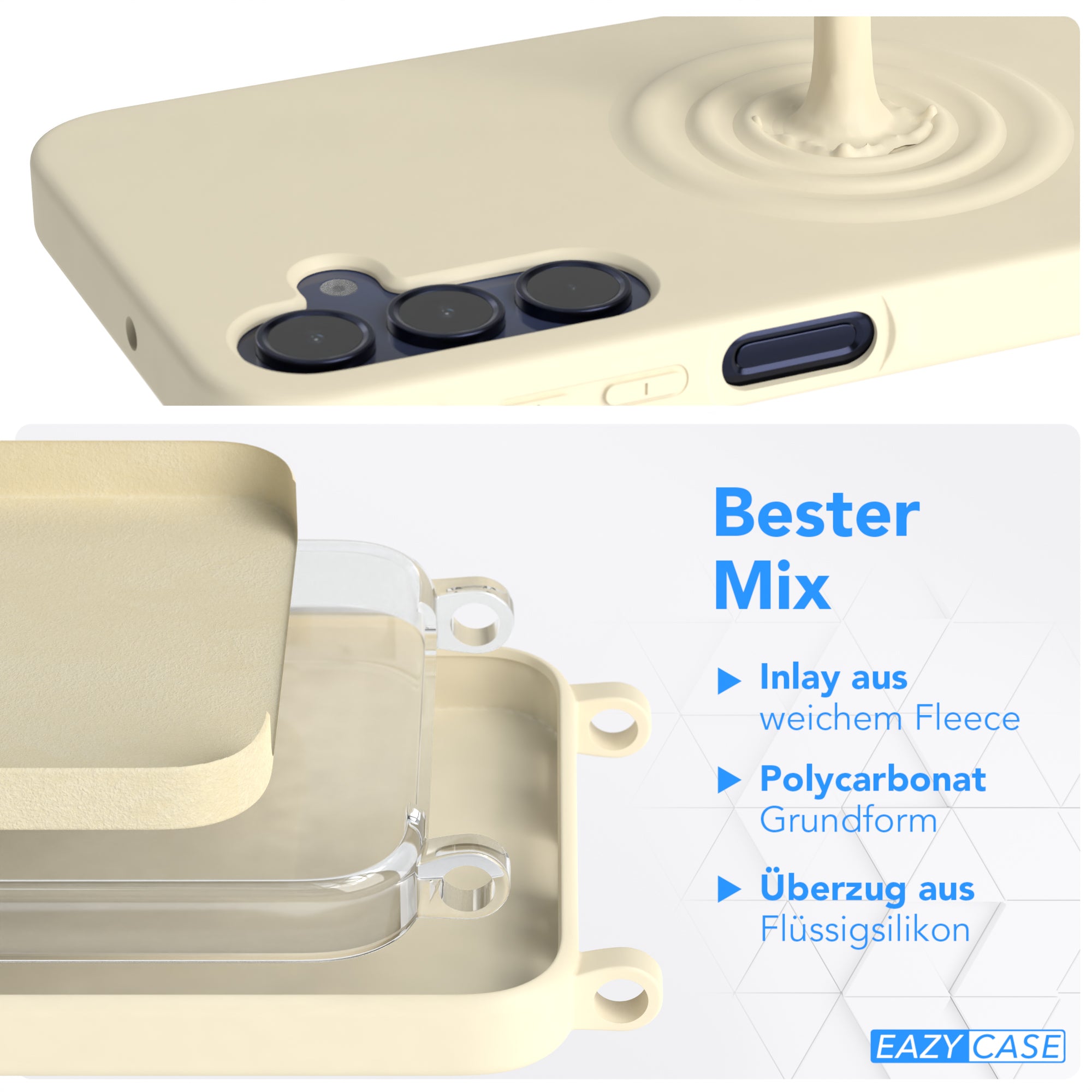 Galaxy A15 Silikonhülle + Kordel