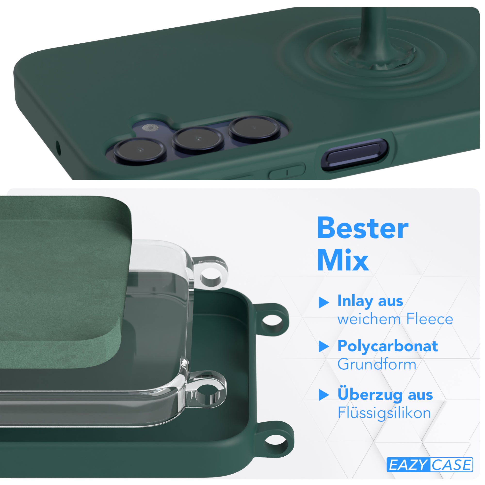 Galaxy A15 Silikonhülle + Kordel