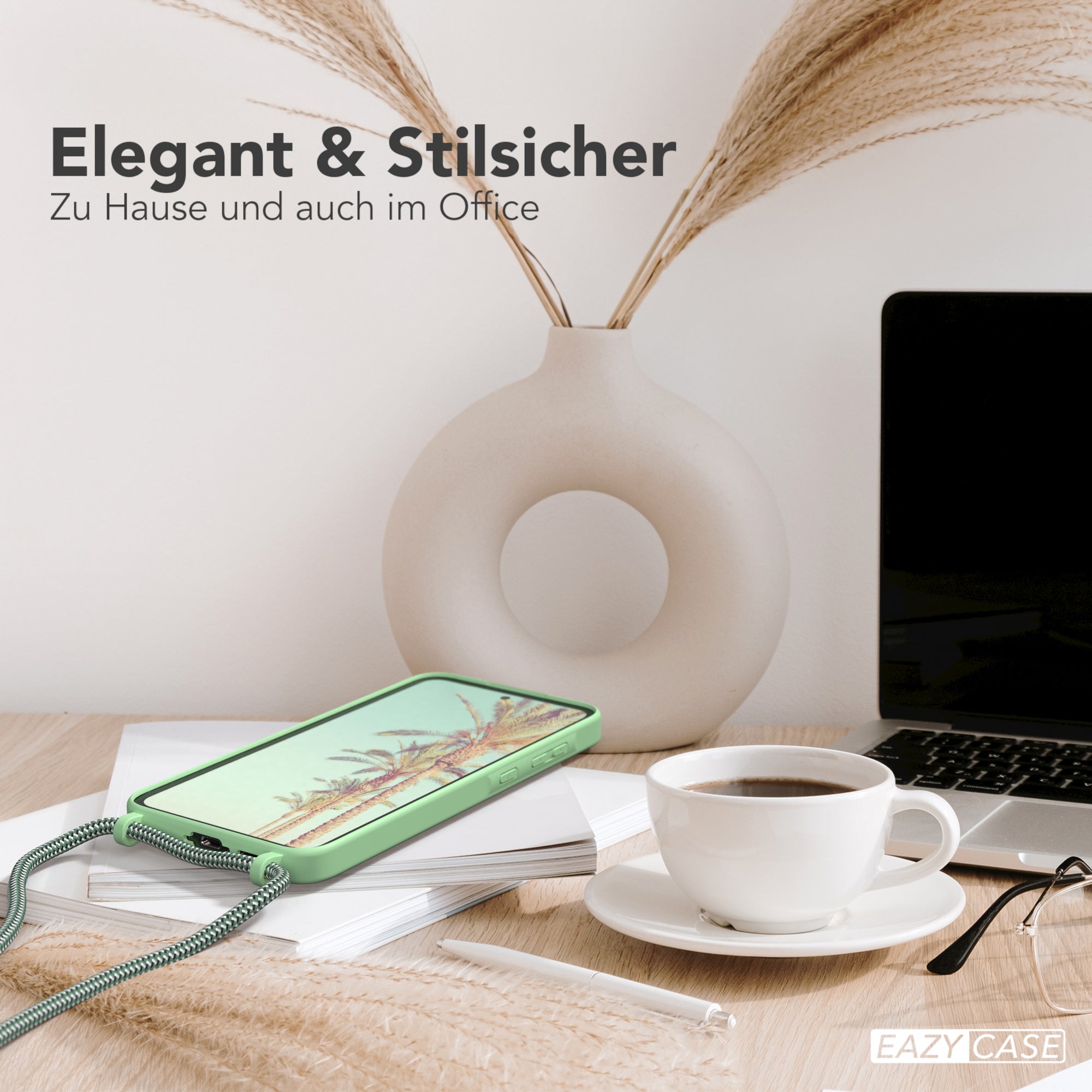 Galaxy A55 Silikonhülle + Kordel