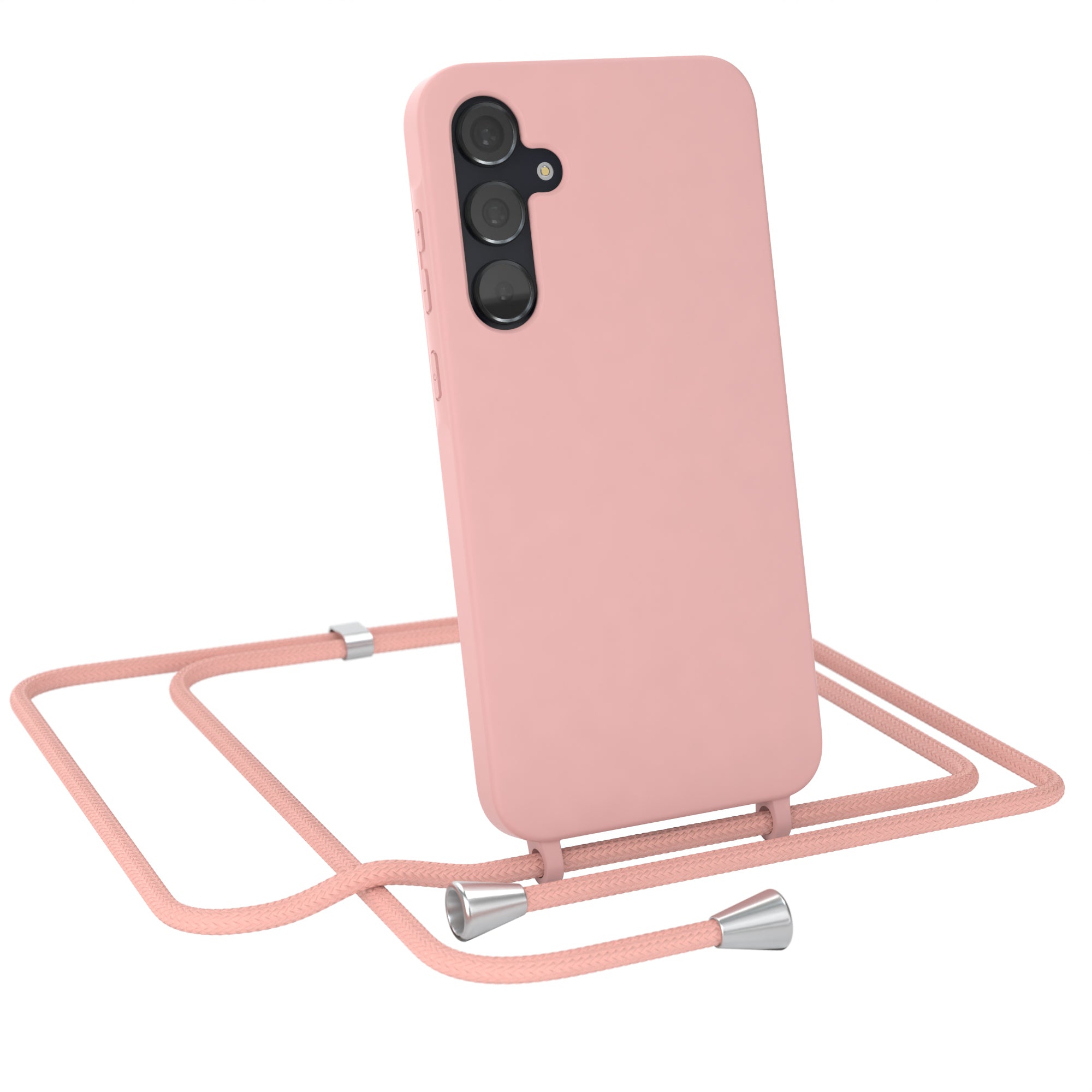 Galaxy A55 Silikonhülle + Kordel