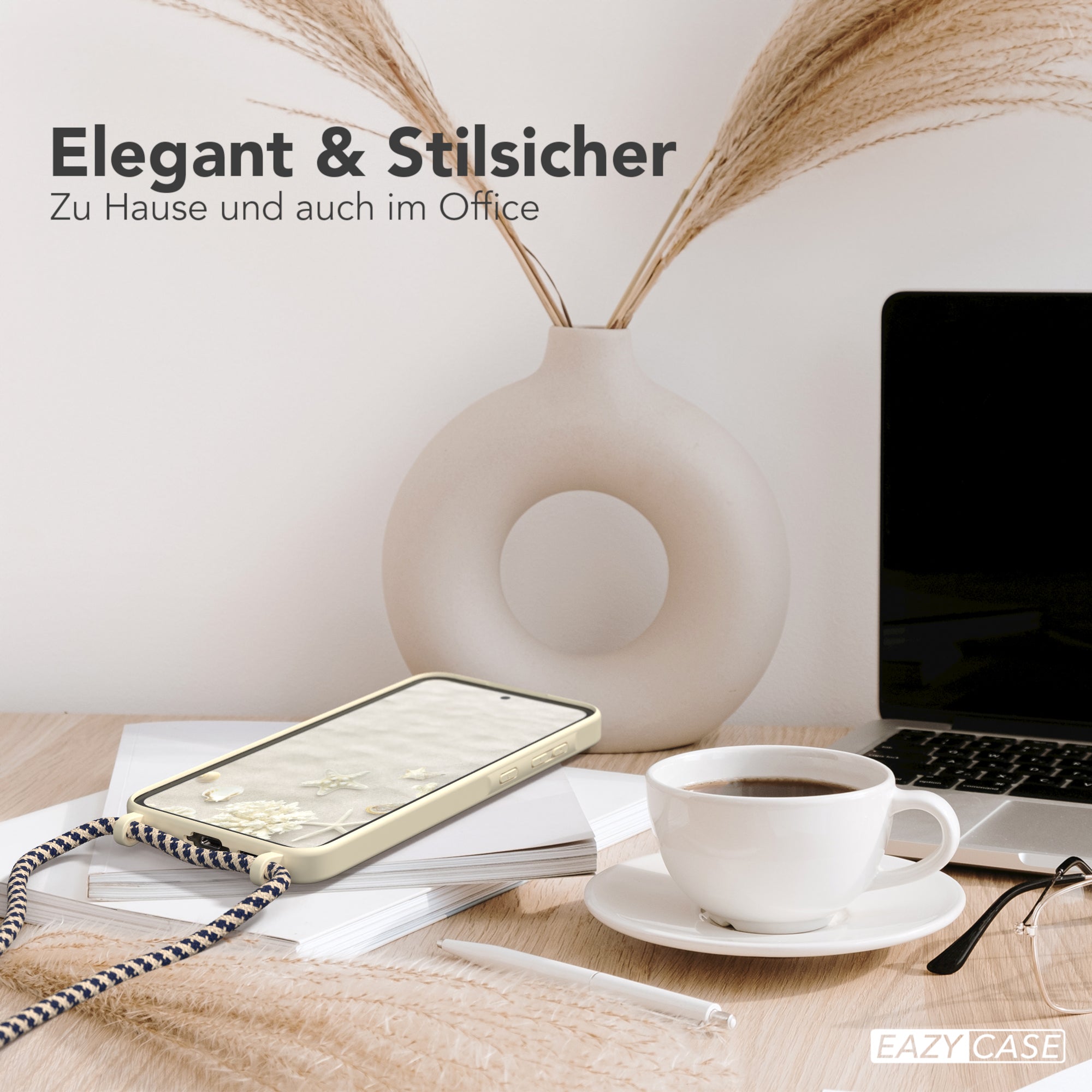 Galaxy A55 Silikonhülle + Kordel