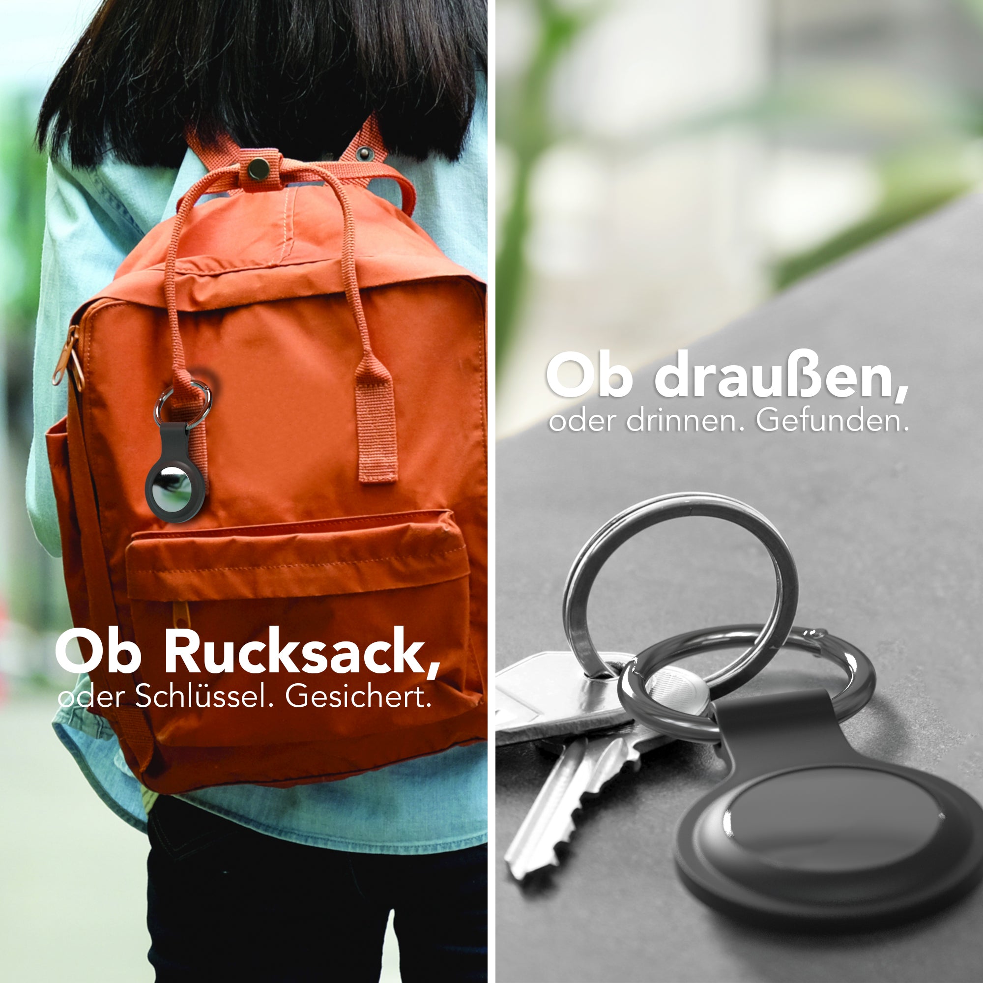 AirTag 3x Schlüsselanhänger Silikon kurz