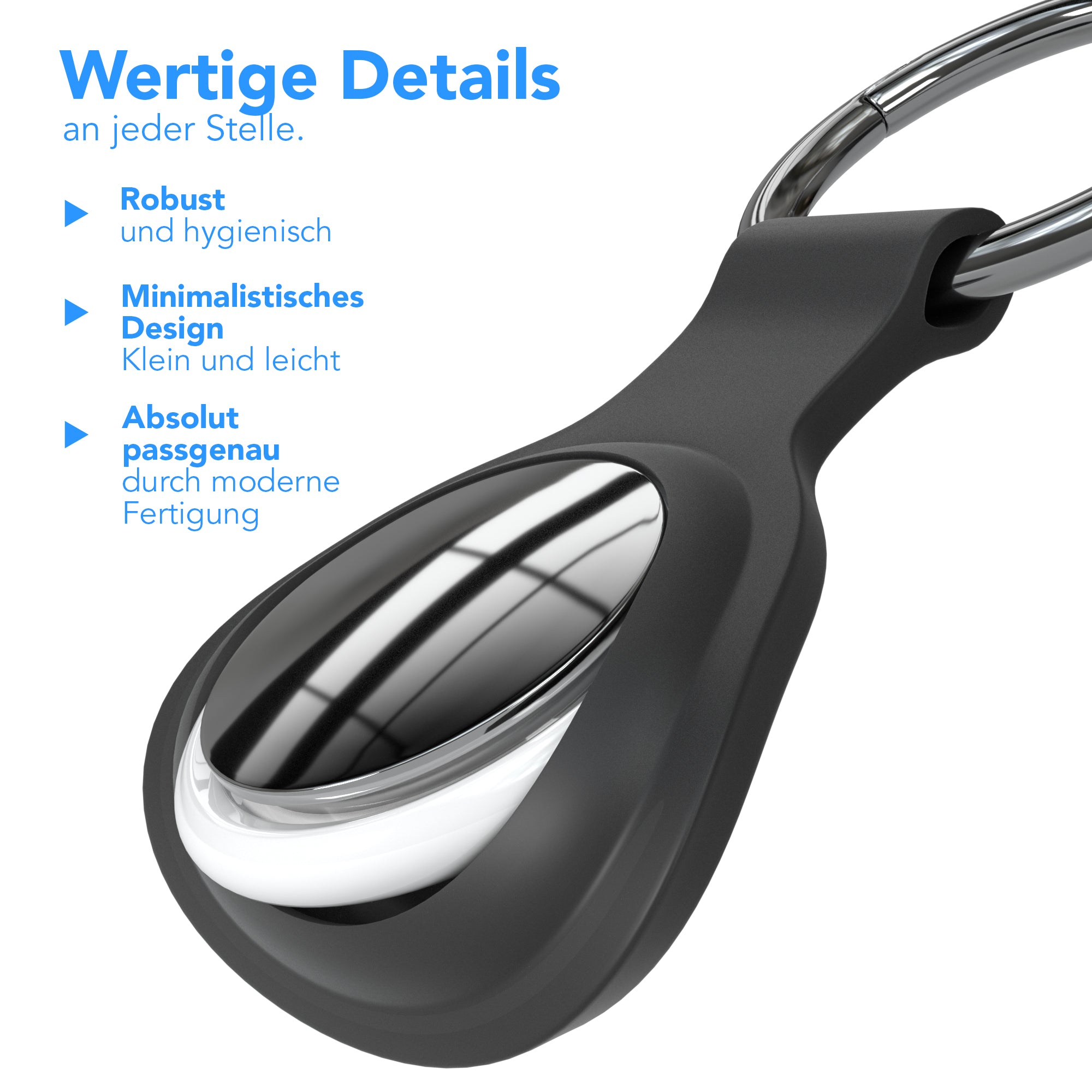 AirTag 3x Schlüsselanhänger Silikon kurz