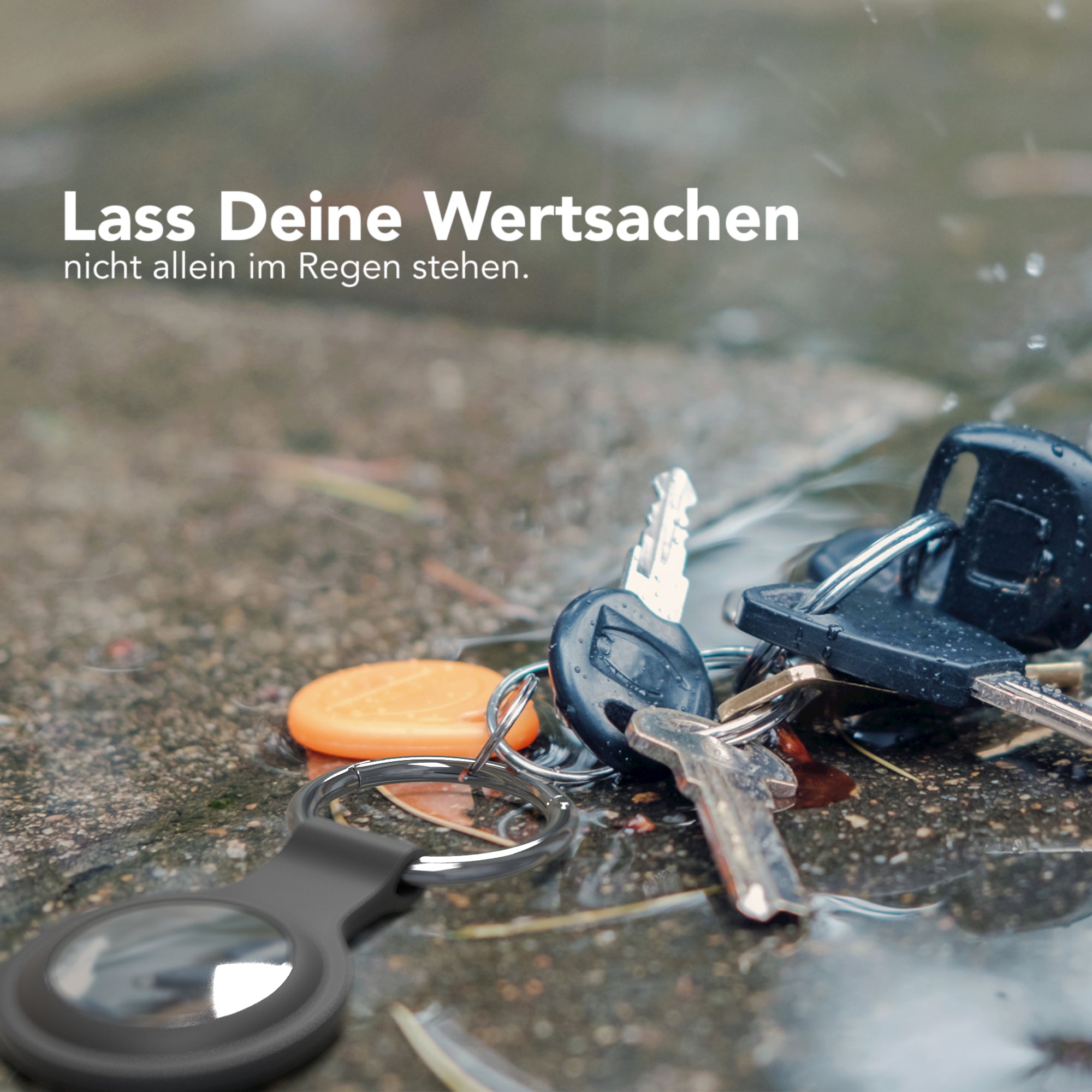 AirTag 3x Schlüsselanhänger Silikon kurz