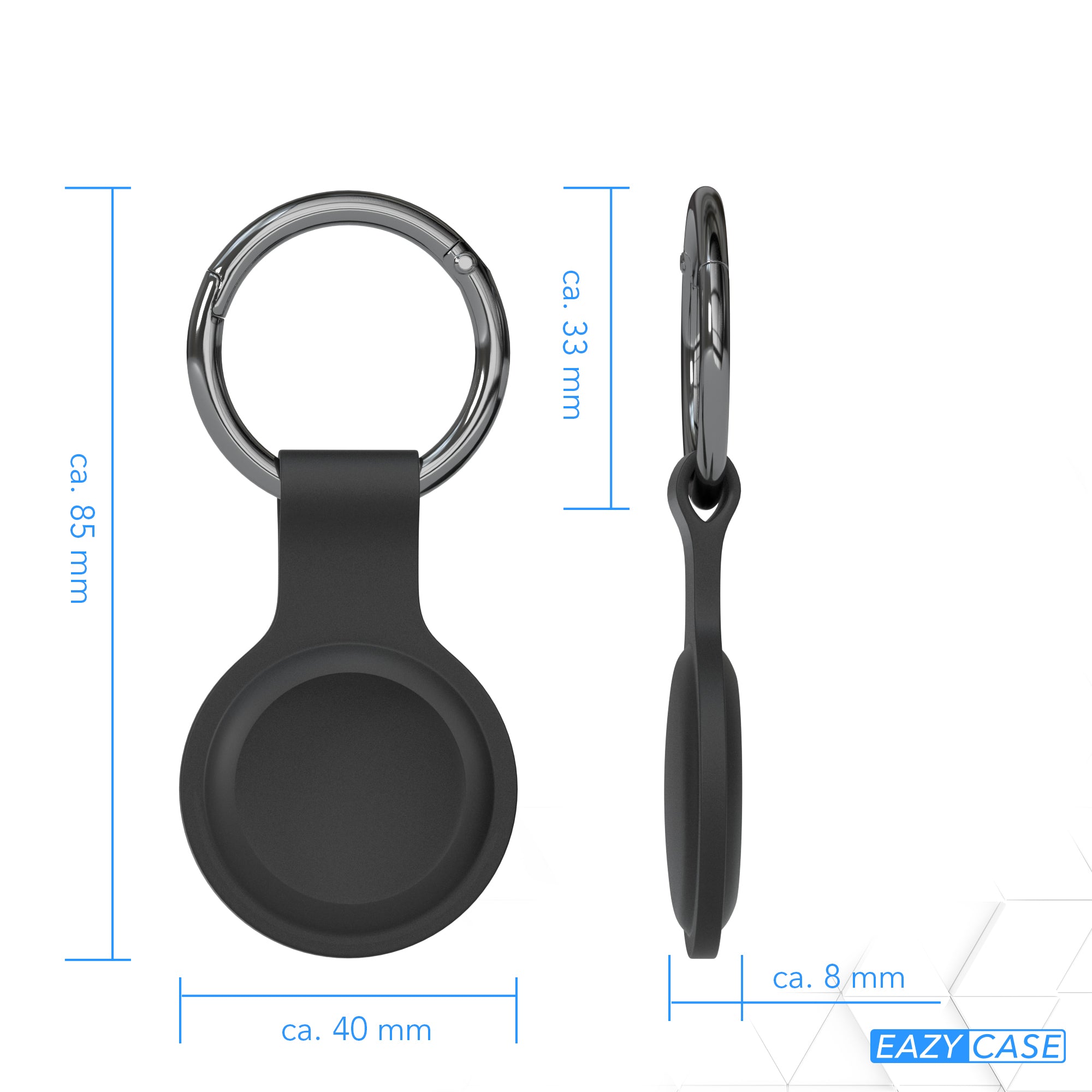 AirTag 3x Schlüsselanhänger Silikon kurz