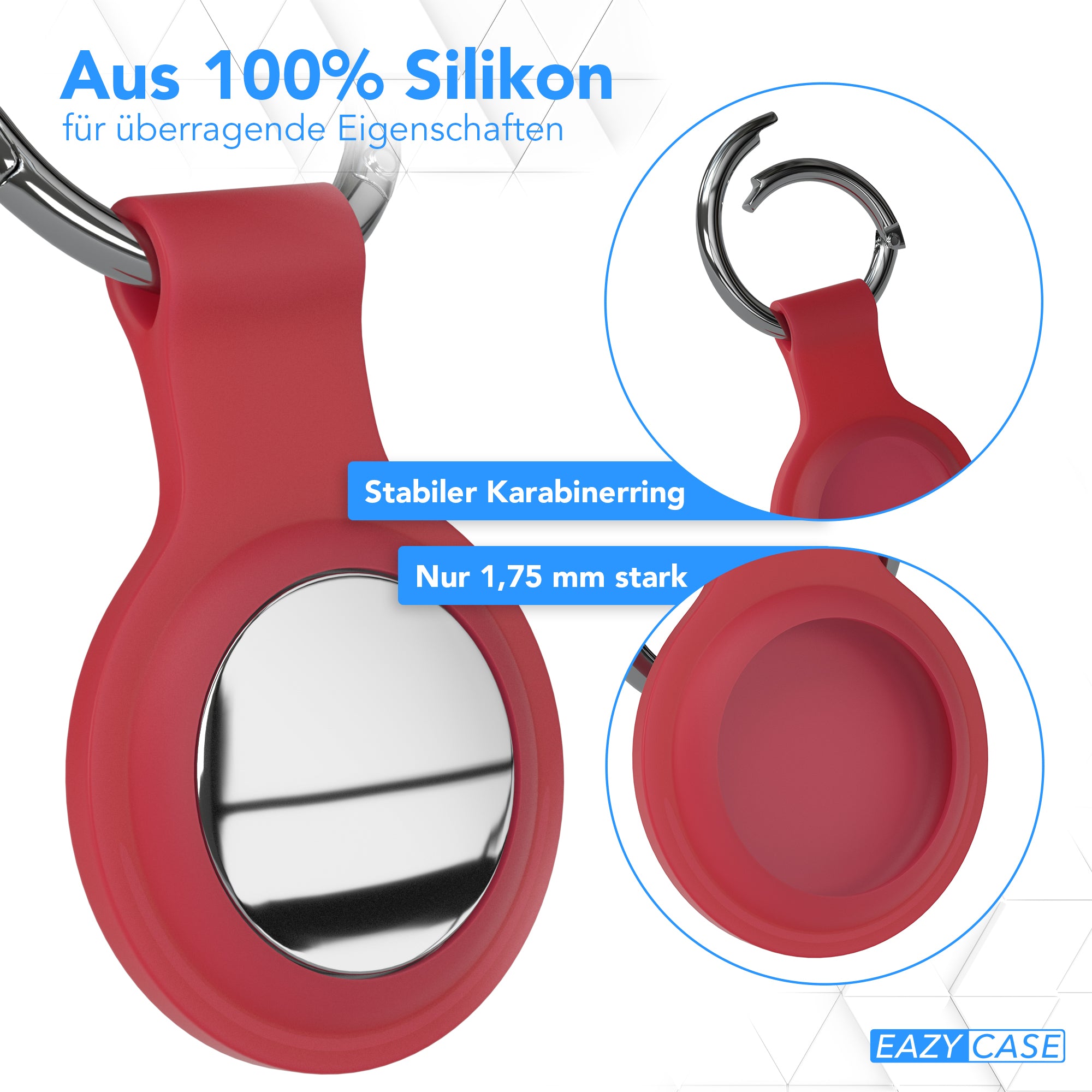 AirTag 3x Schlüsselanhänger Silikon kurz