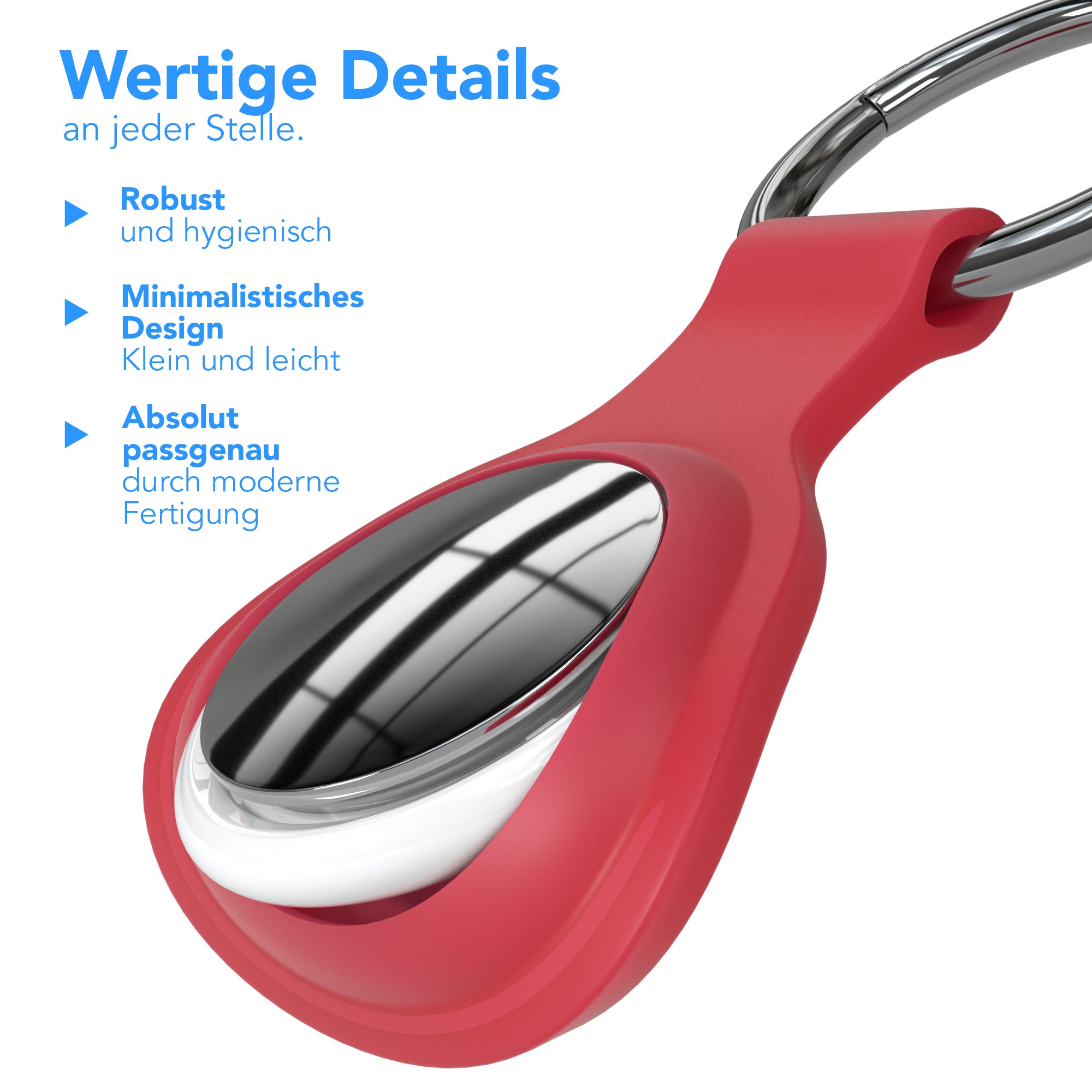 AirTag 3x Schlüsselanhänger Silikon kurz