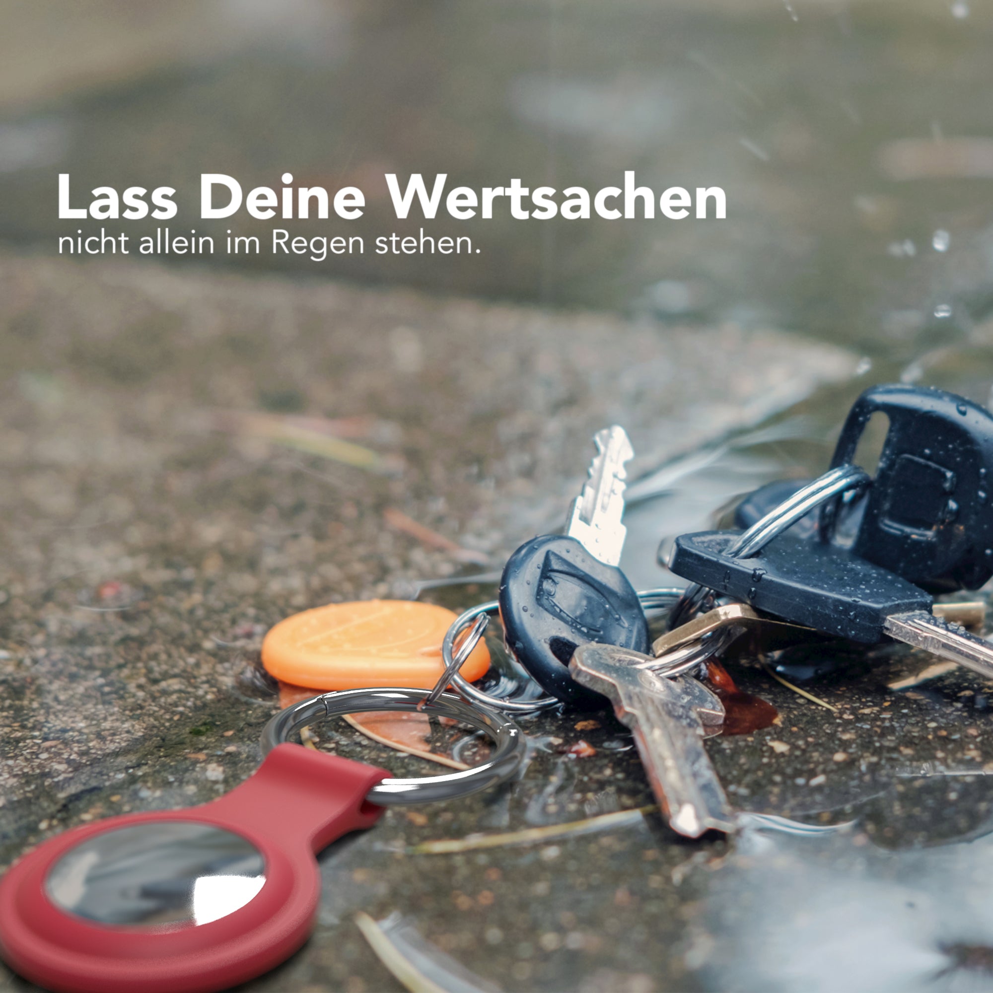 AirTag 3x Schlüsselanhänger Silikon kurz